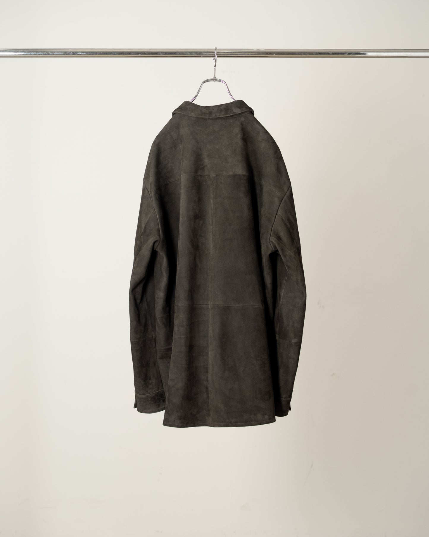 GEEP LEATHER OVER SHIRT(BLACK)