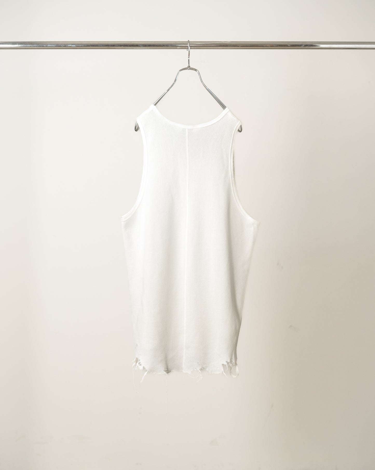 DAMAGE WAFFLE TANK(WHITE)