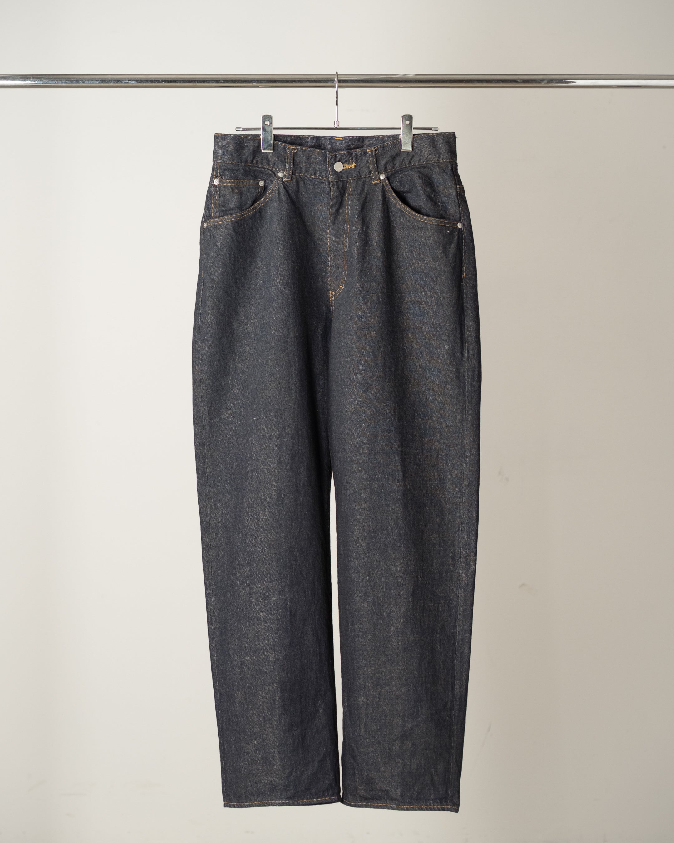 02 SELVEDGE TAPERED 5P DENIM PANTS OW – ANCELLM