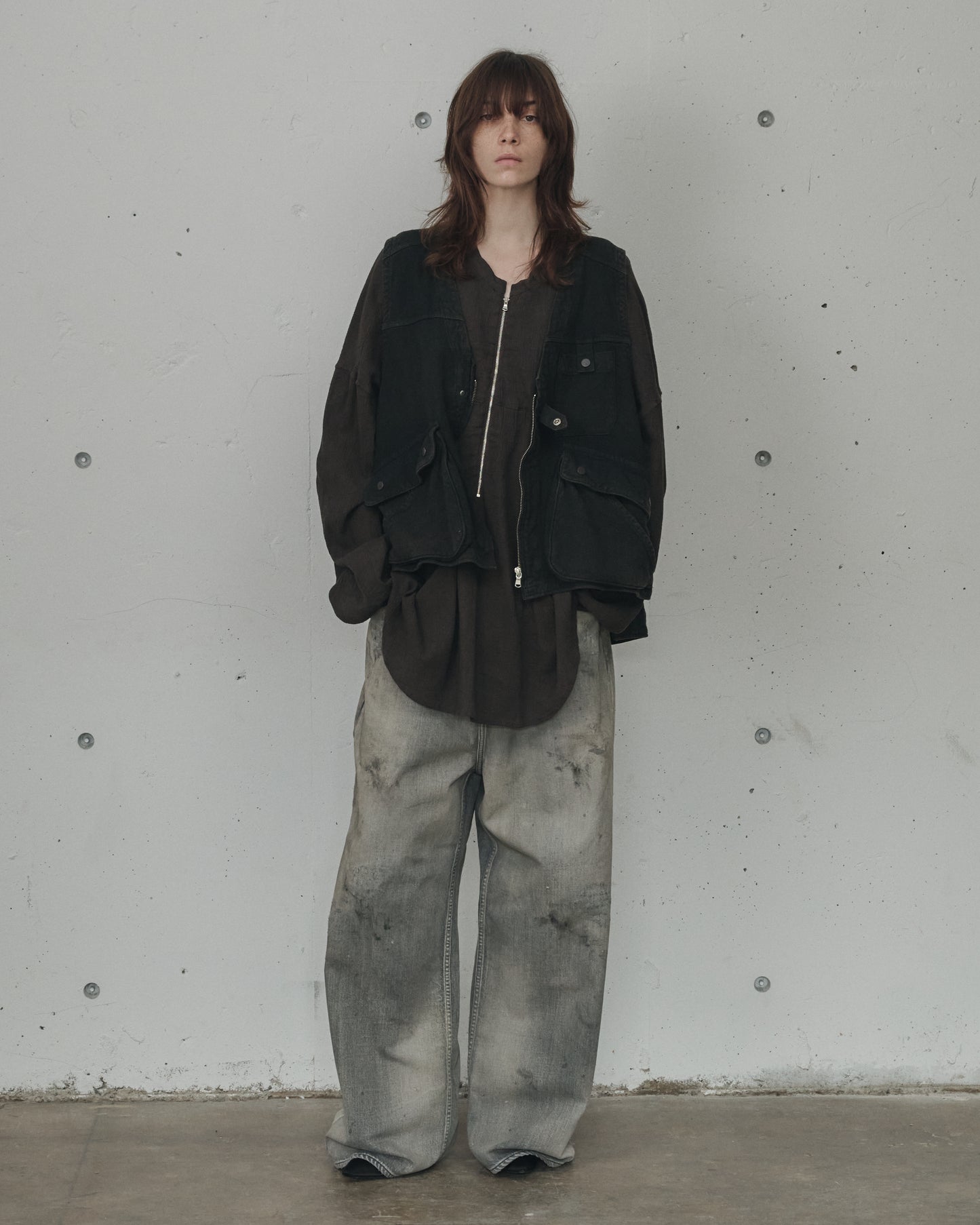 C/R DUCK UTILITY VEST(BLACK)