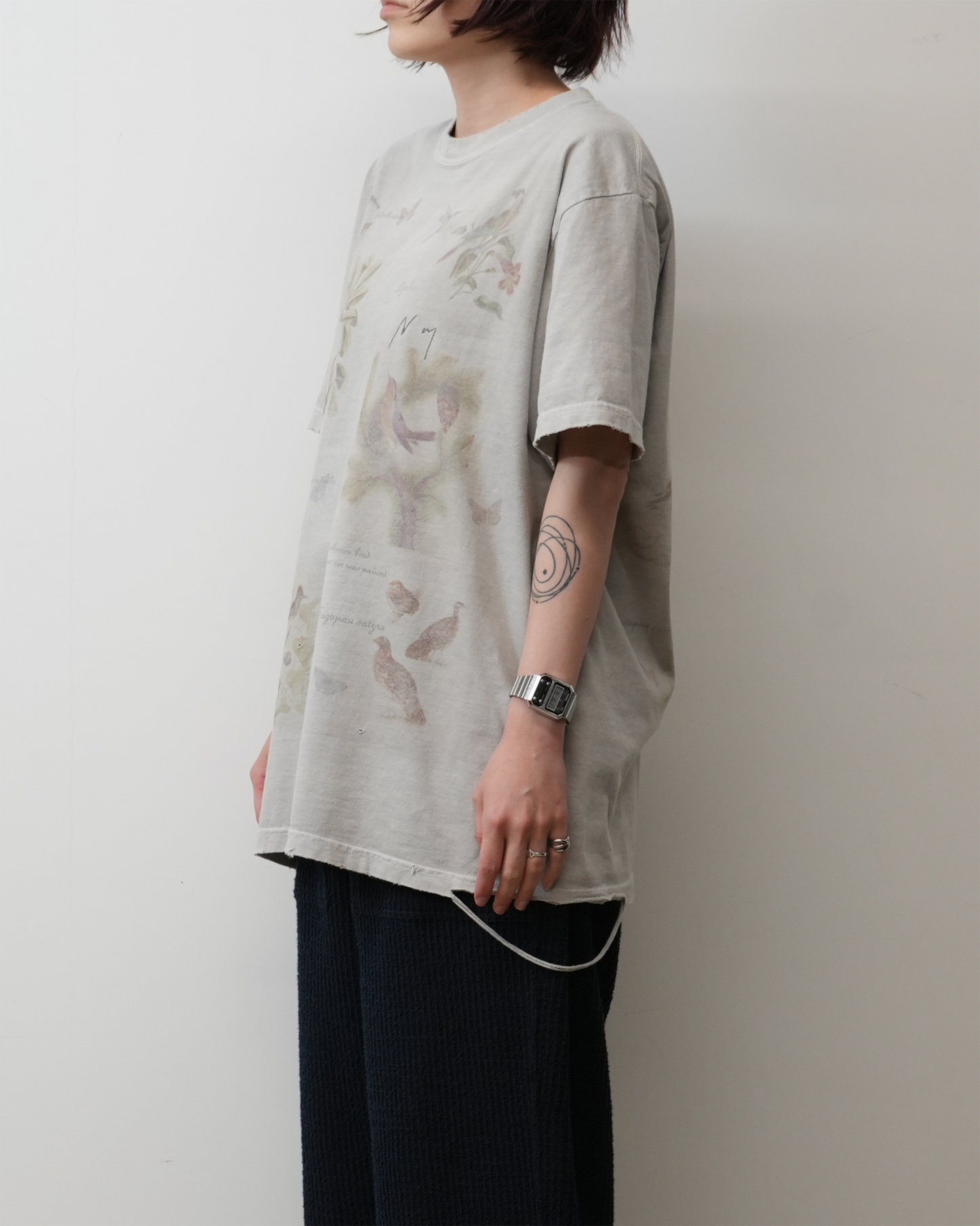 BIRD ENCYCLOPEDIA T-SHIRT(PEPPER)