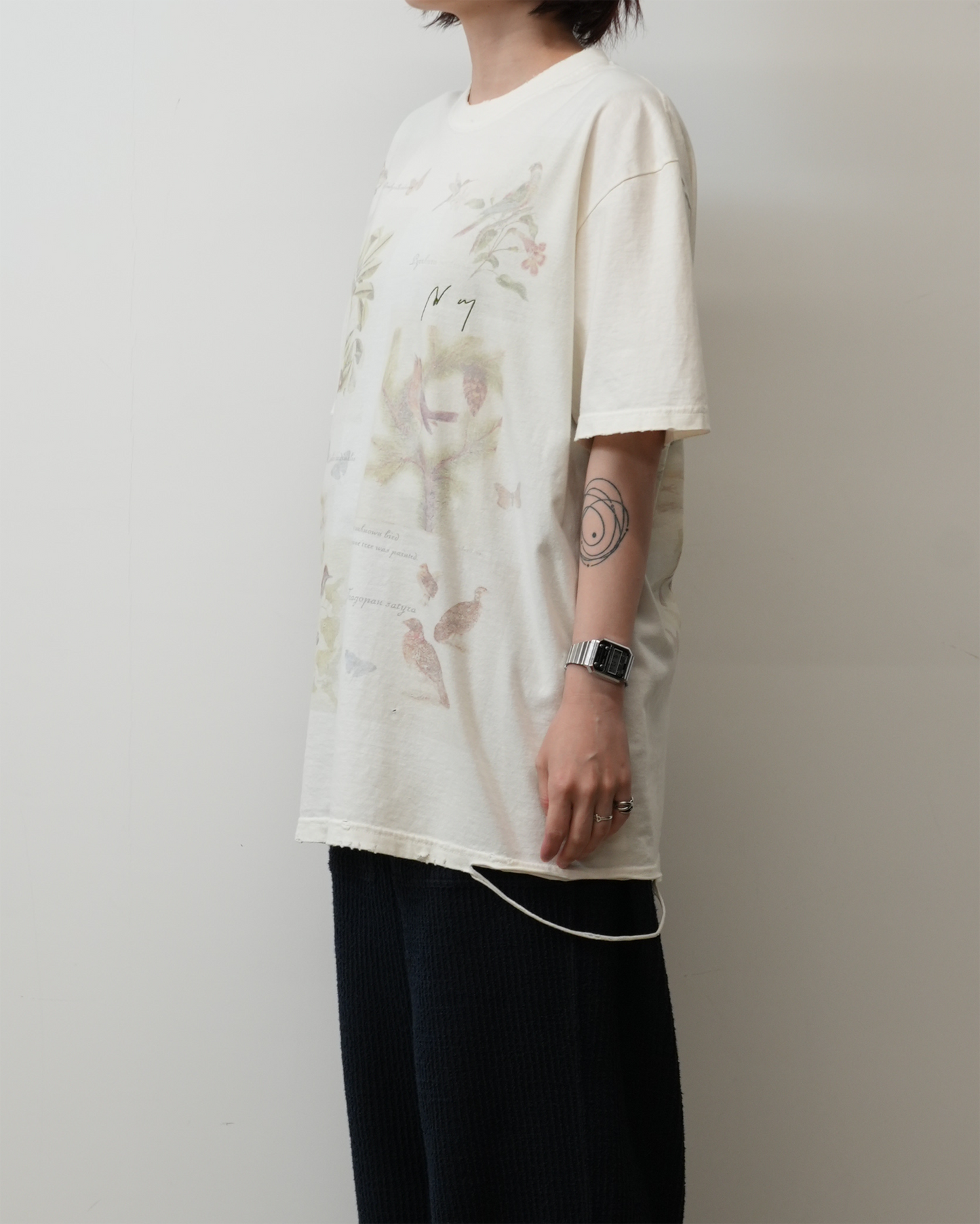 BIRD ENCYCLOPEDIA T-SHIRT(WHITE)