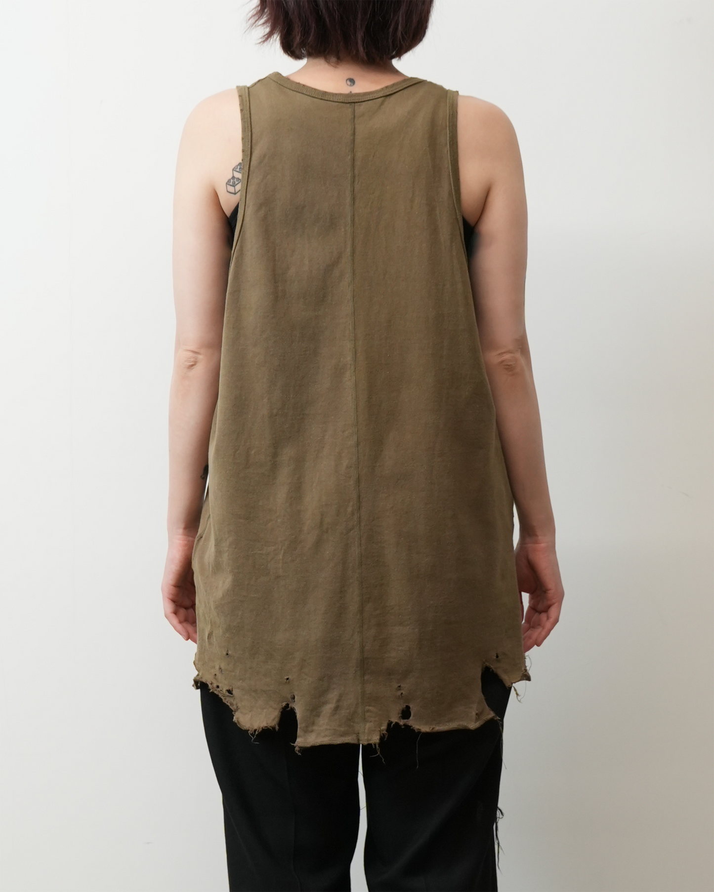 DAMAGE TANK TOP(BROWN)