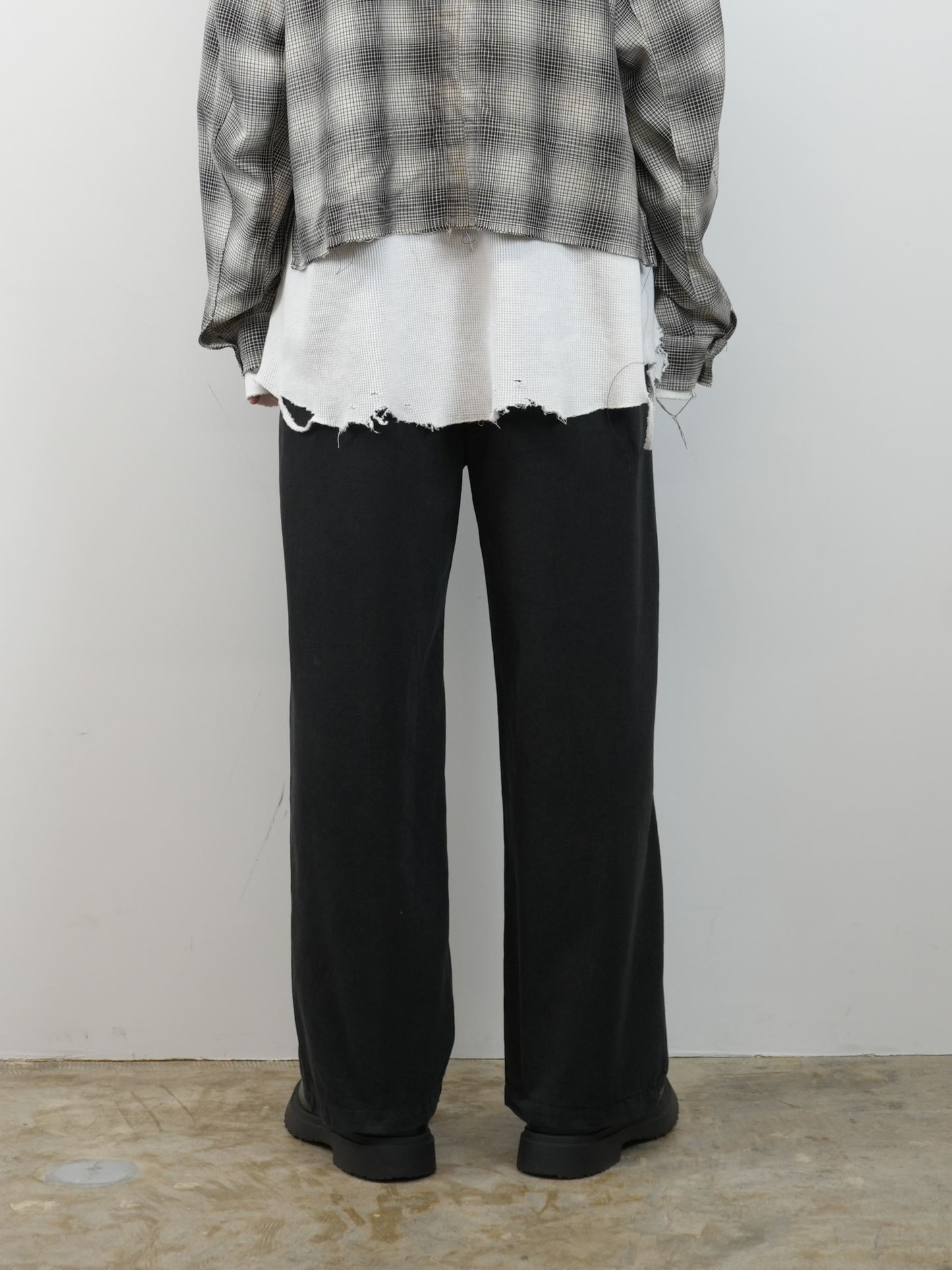 PAINT CHINO TROUSERS(BLACK)