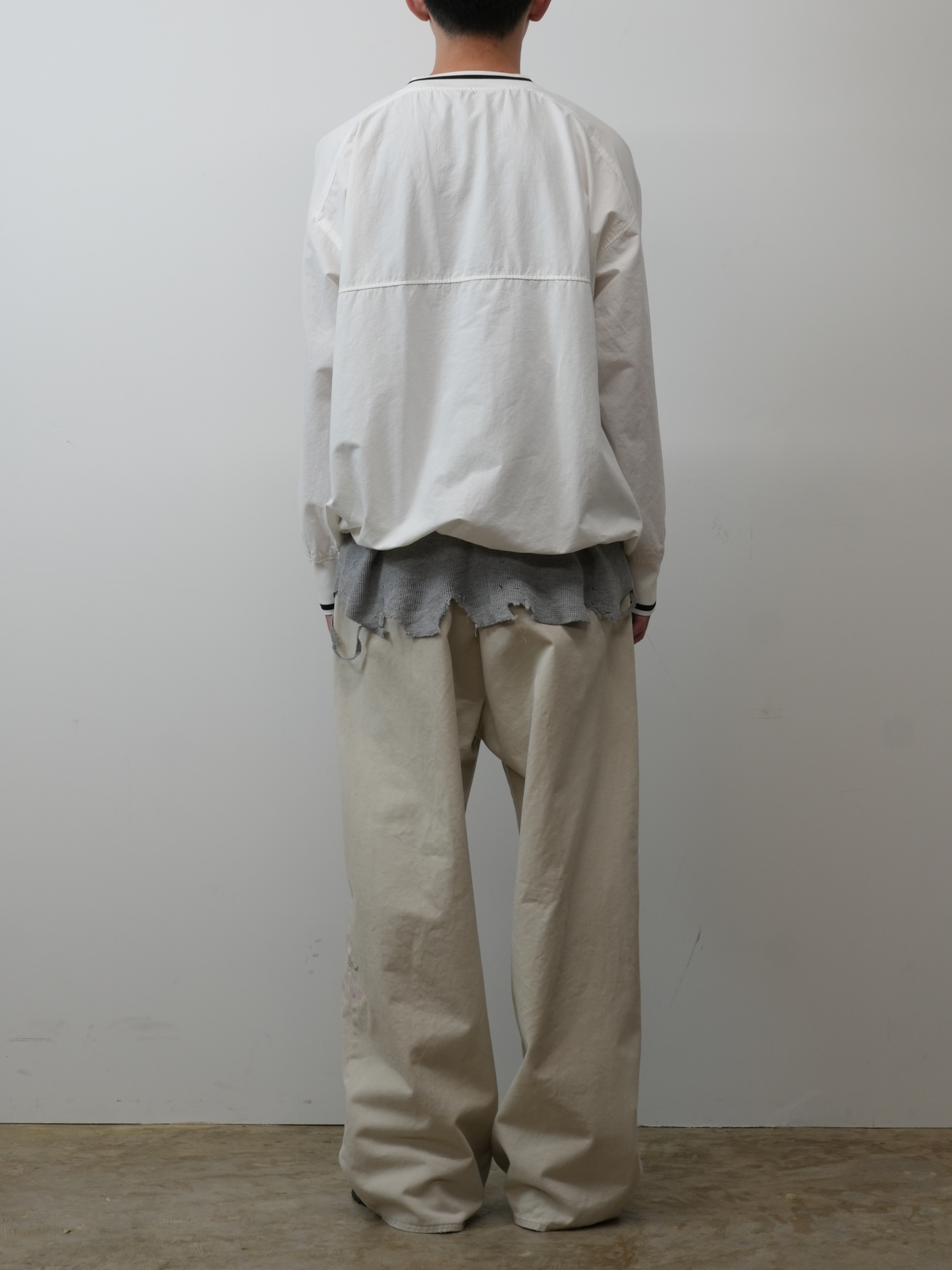 C/N PULLOVER SHIRT(WHITE)