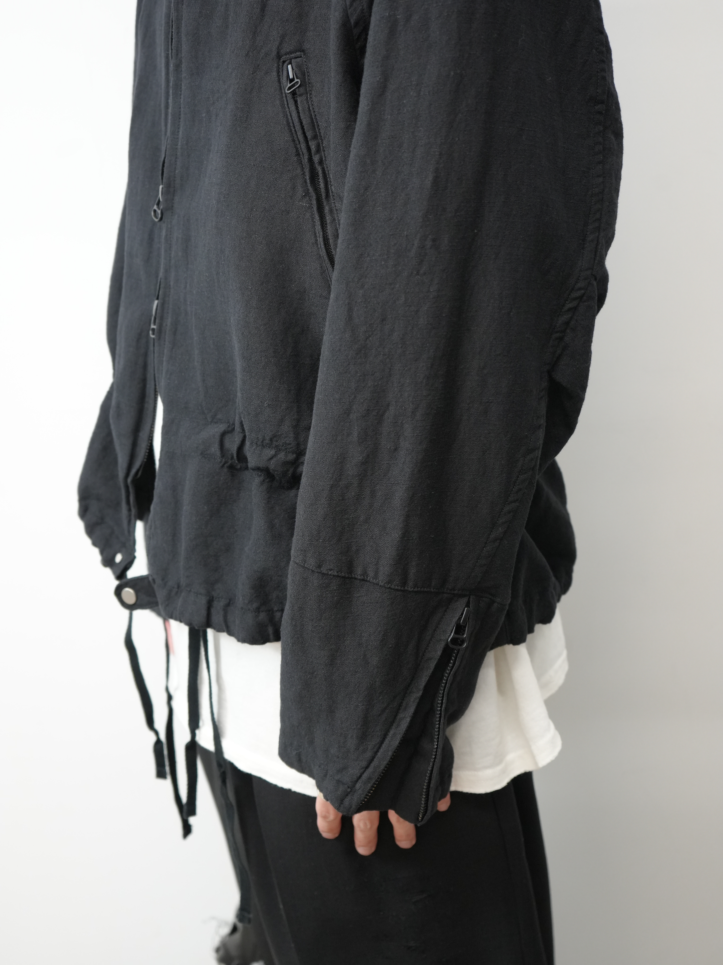W/L ZIP JACKET(BLACK)