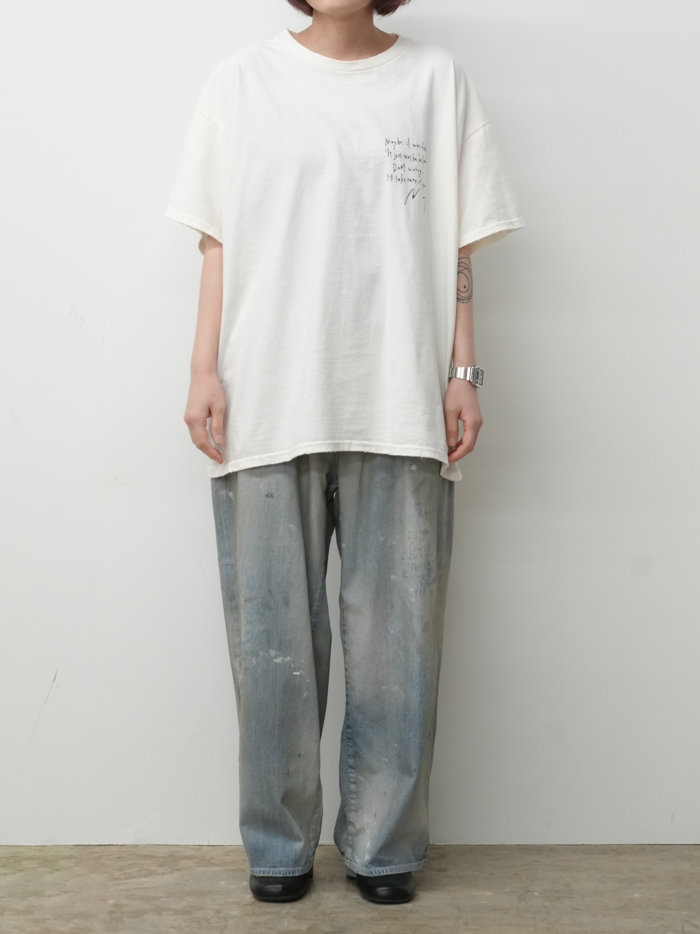 LIGHT OZ WIDE STRAIGHT DENIM PANTS(INDIGO)