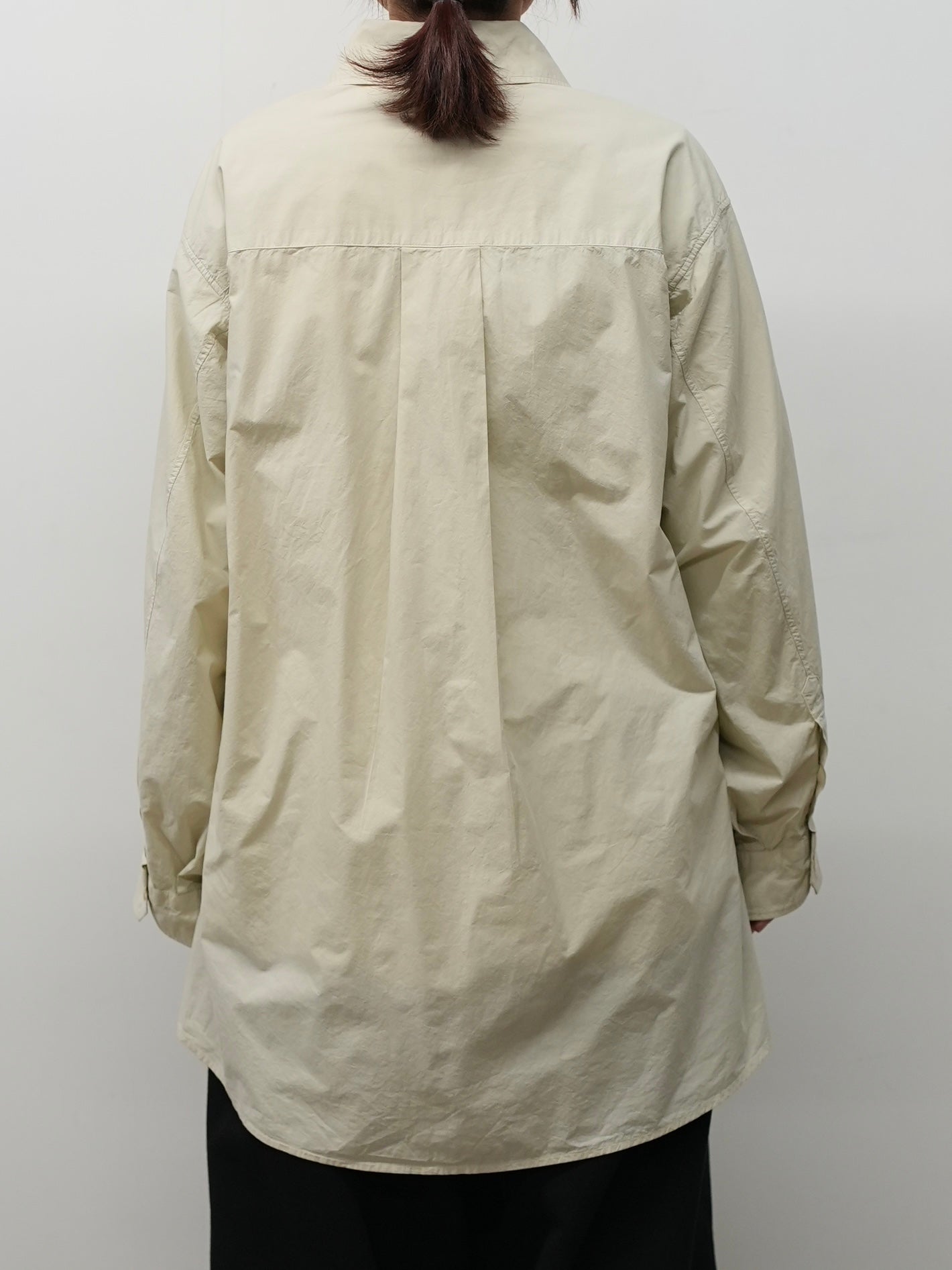 SHRINK OVER SHIRT(D.CREAM)