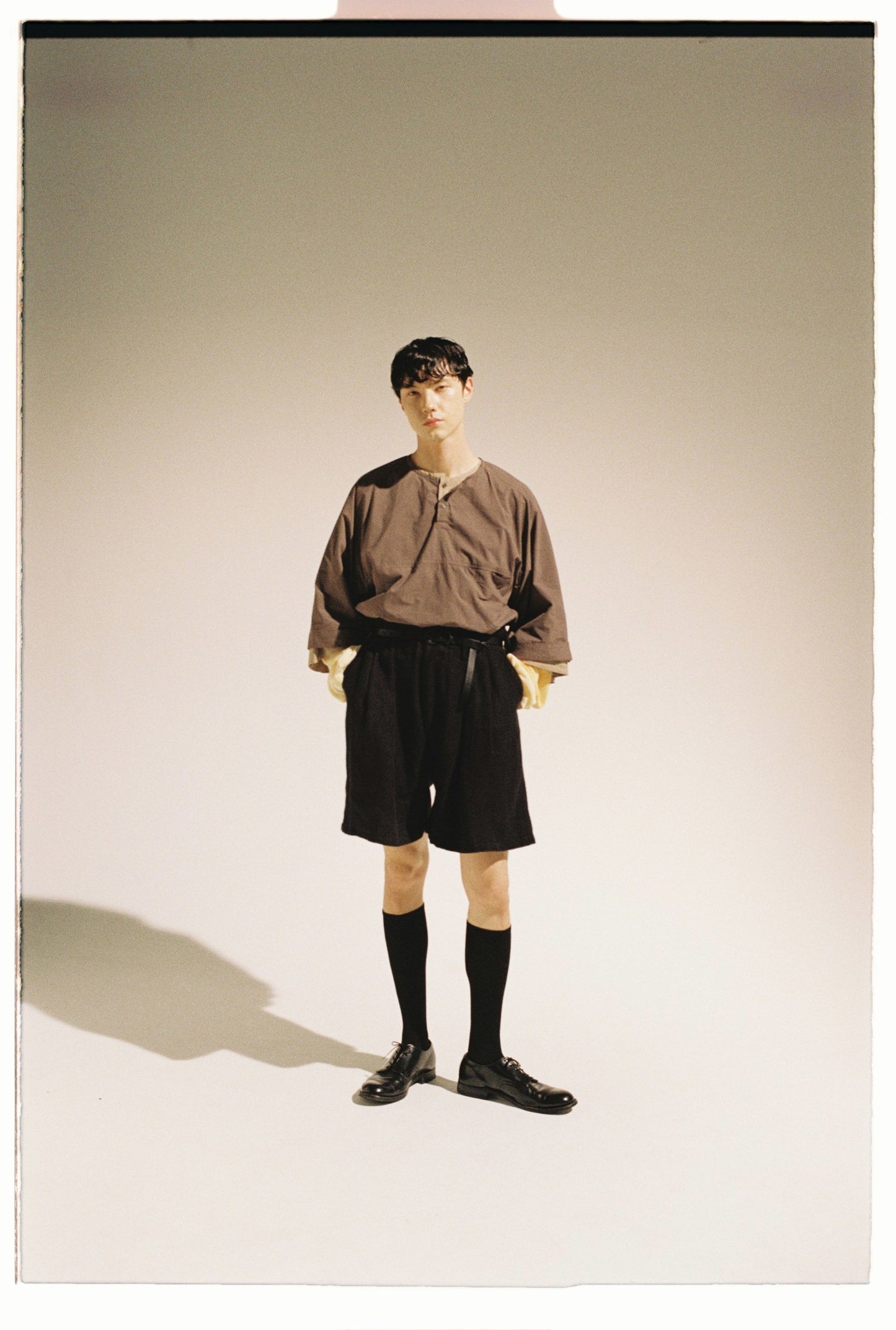 DYED SKIPPER SS SHIRT(BEIGE)