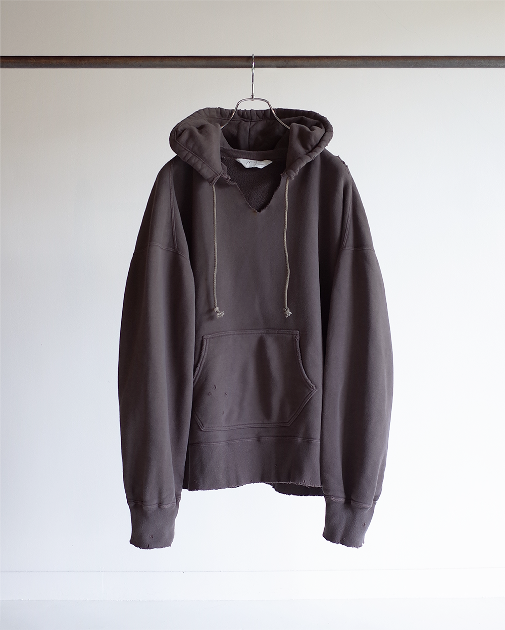 DYED DAMAGE HOODIE(F.BLACK) – ANCELLM DYED DAMAGE HOODIE(F.BLACK) – ANCELLM