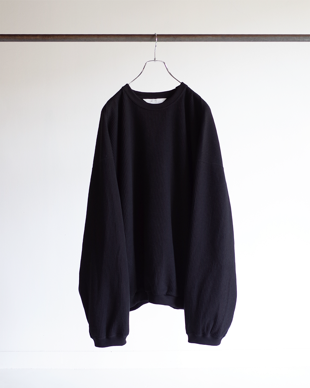 RAILKNIT OVERSIZED LS(BLACK) – ANCELLM