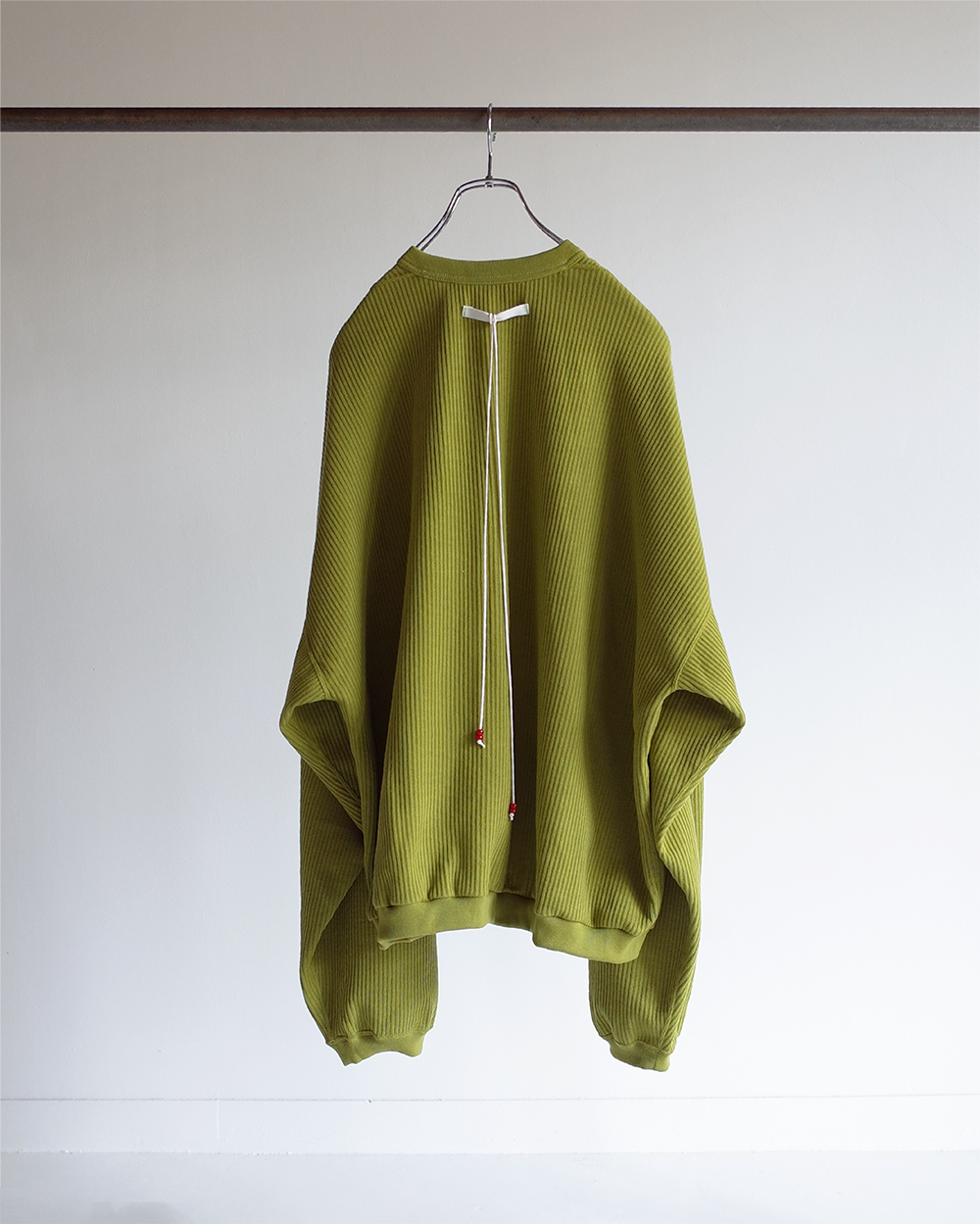 RAILKNIT HENLEY OVERSIZED LS(PISTACHIO)