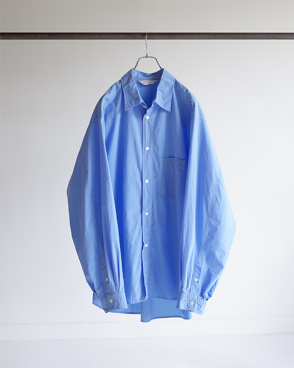 WRINKLES OVERSIZED LS SHIRT(SAX) – ANCELLM WRINKLES OVERSIZED LS SHIRT(SAX) – ANCELLM