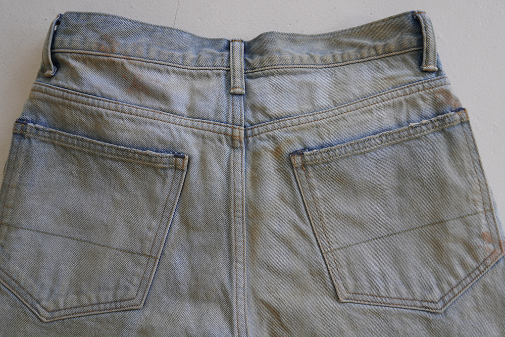 CRASH SELVEDGE SHOE CUT 5P DENIM PANTS