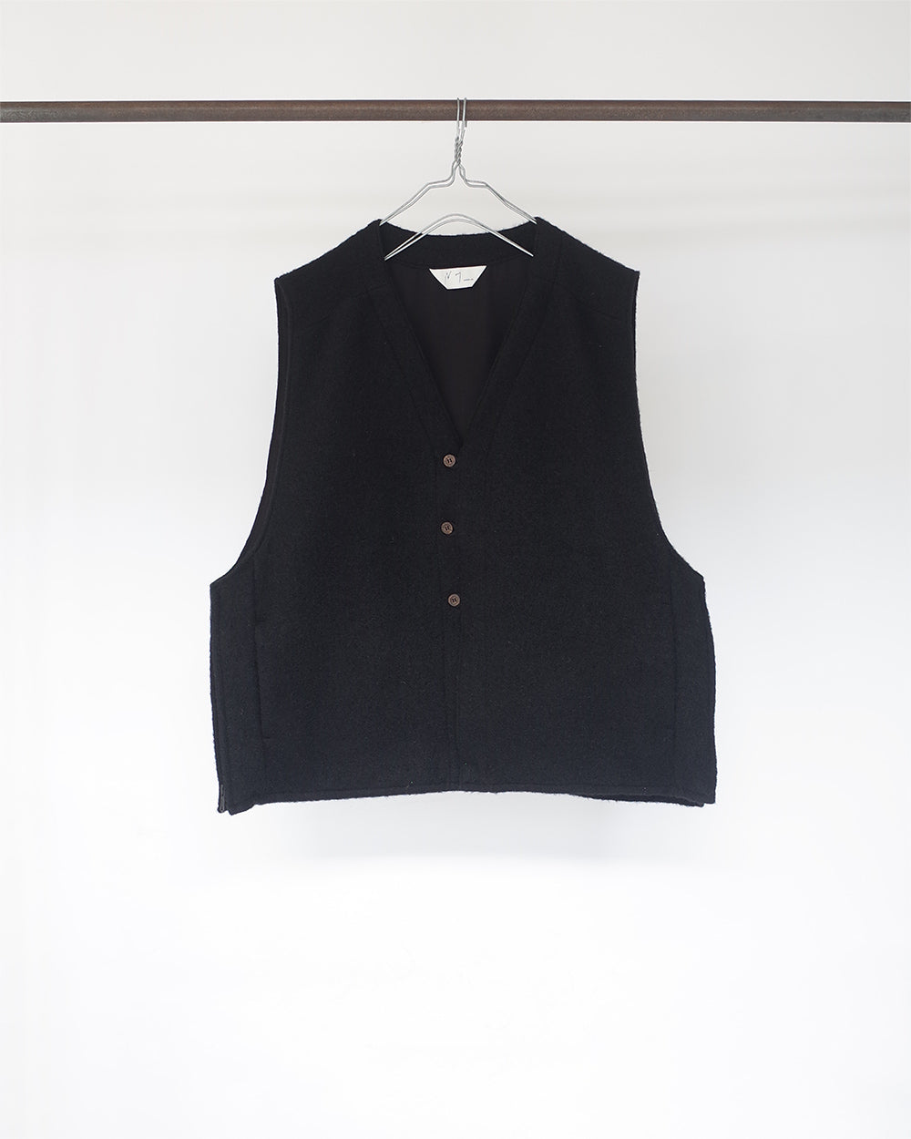 SHAGGY OVER VEST(BLACK)