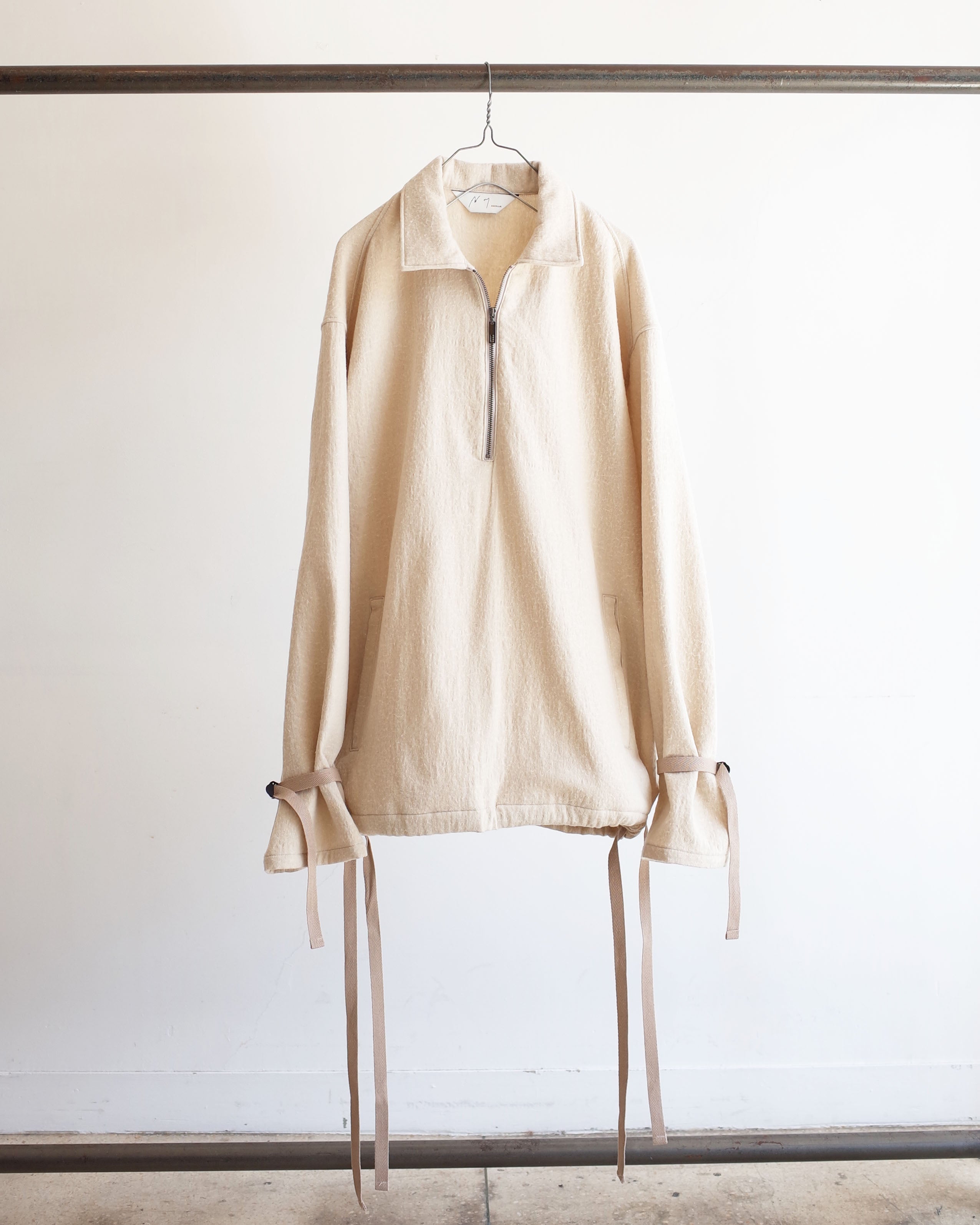 C/W NEP PULLOVER SHIRT(WHITE) – ANCELLM