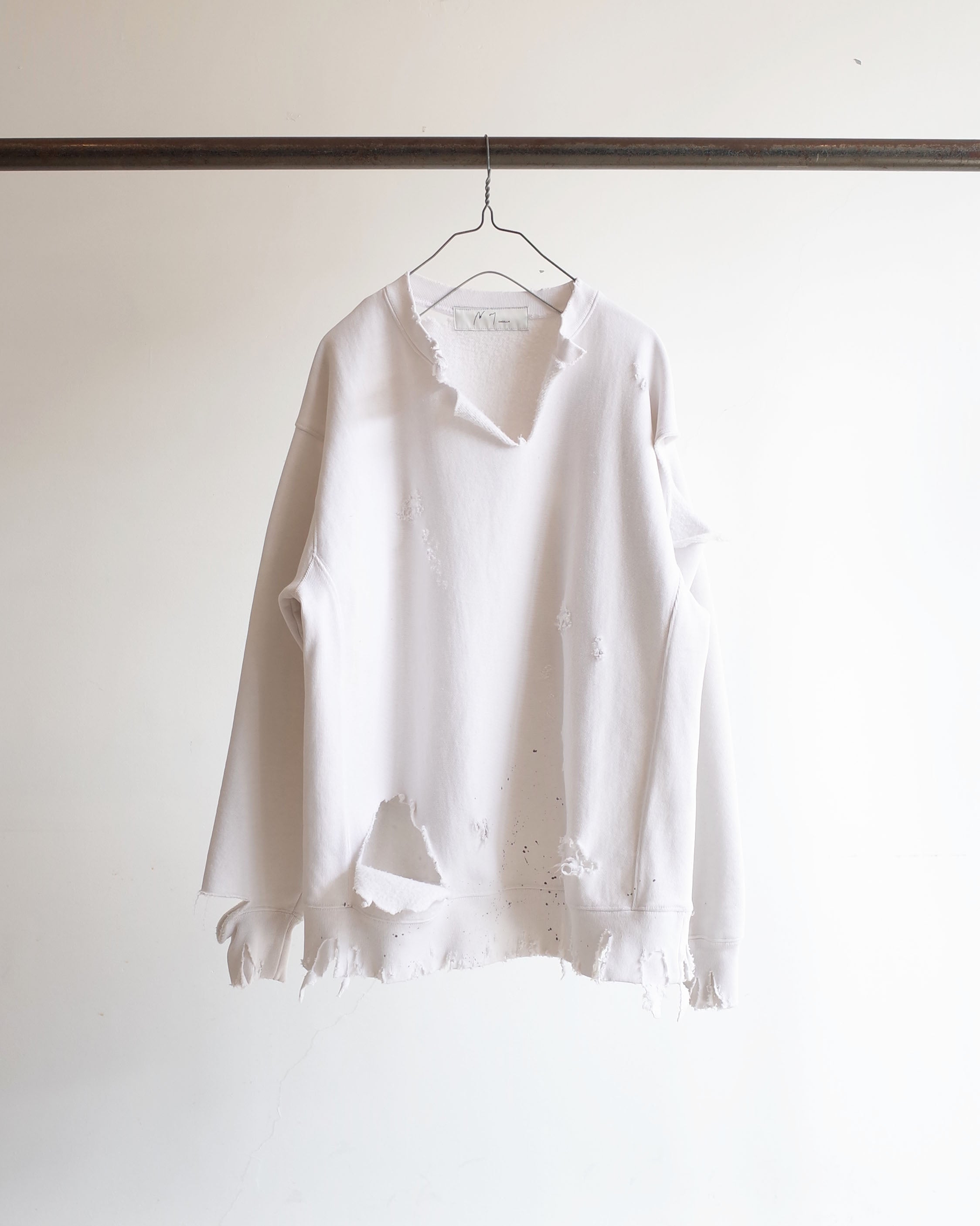 CRASH CREWNECK SWEAT SHIRT – ANCELLM ANCELLM 25SS HARD CRASH SWEAT