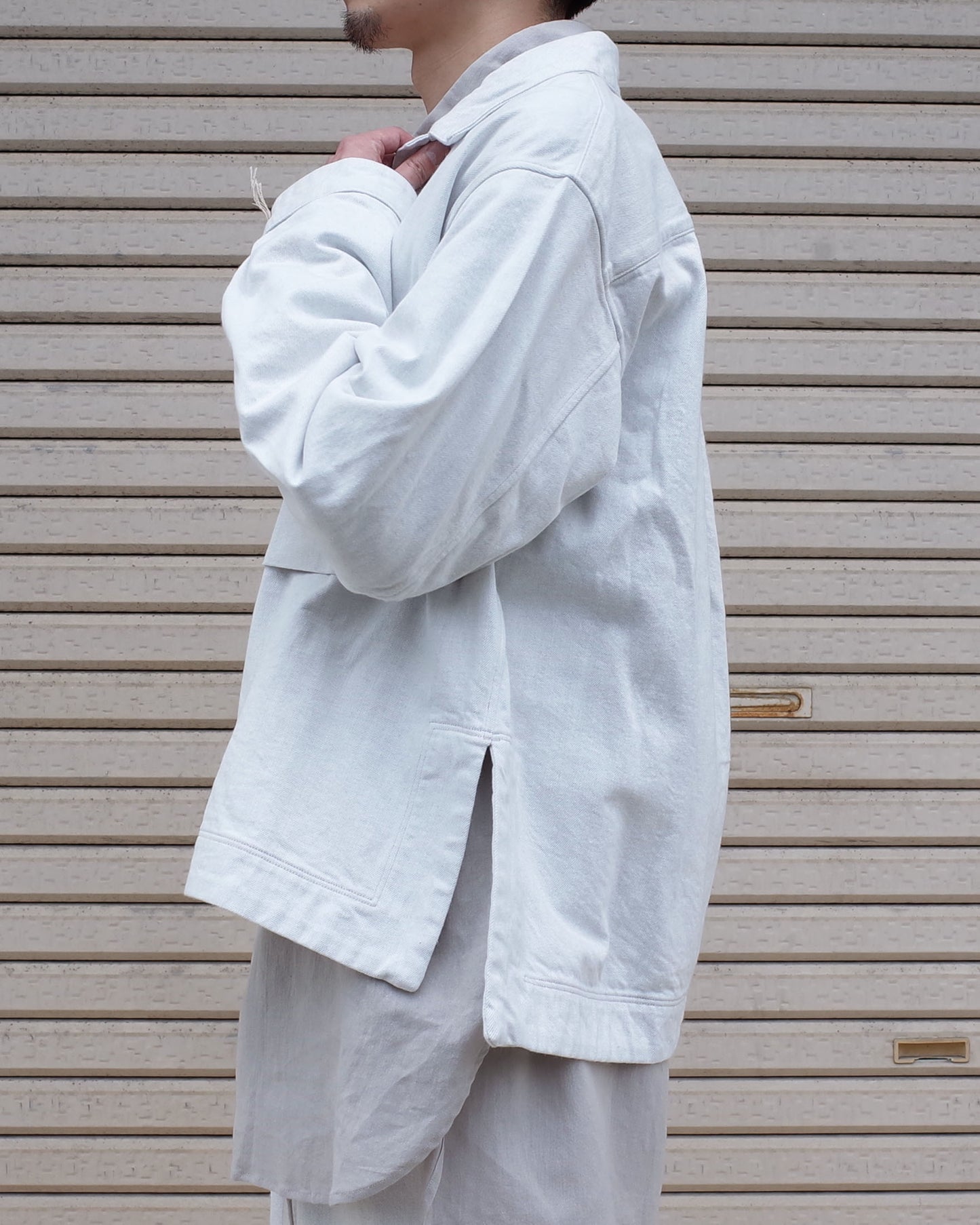 SNOW DENIM SHIRT JACKET
