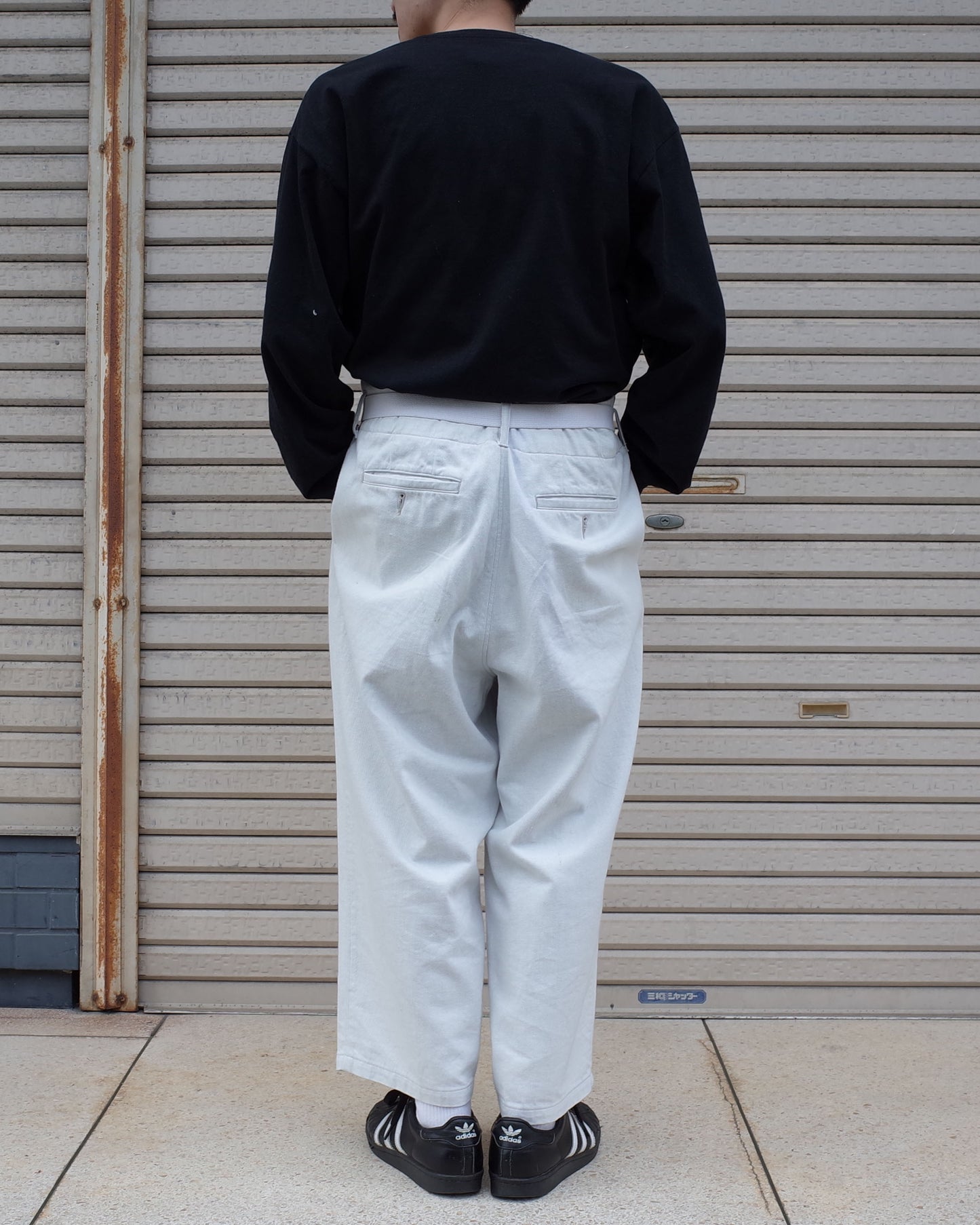 SNOW DENIM WIDE PANTS