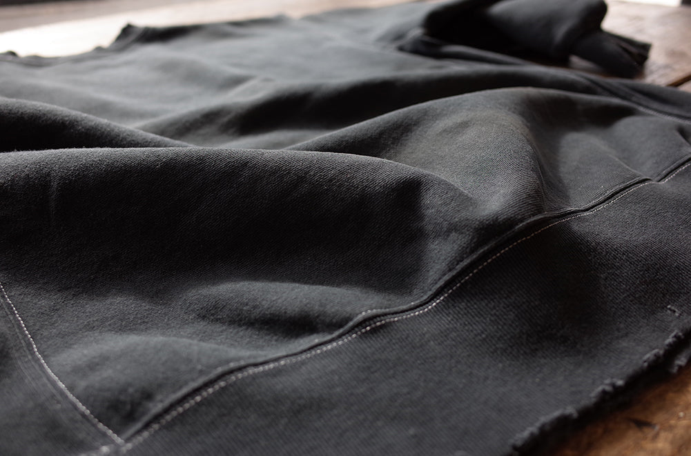 DAMAGE SWEAT SHIRT (D.BLACK)