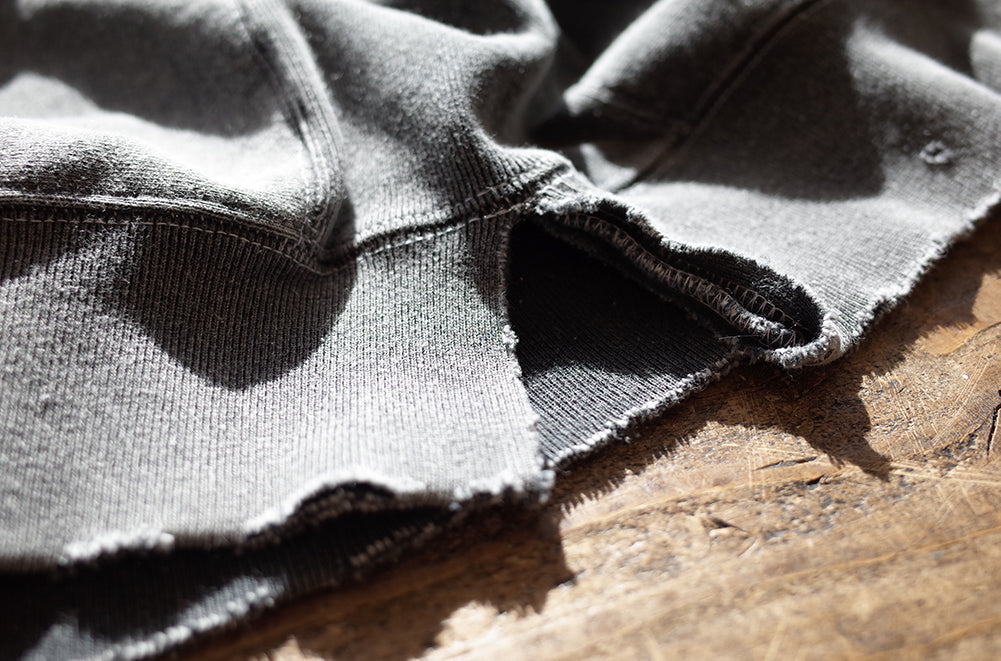 DAMAGE SWEAT SHIRT(L.BLACK)