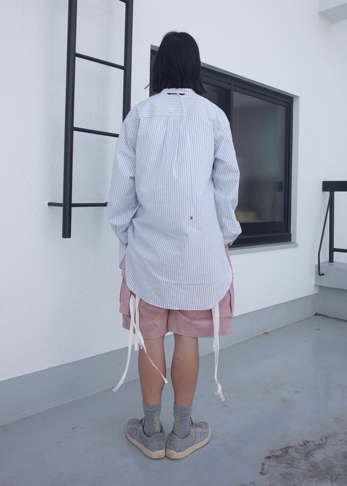 FAKE SUEDE CARGO SHORTS(PINK)