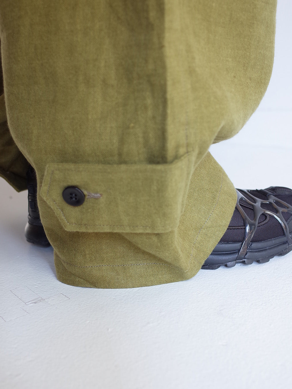 LINENSUEDE DECK PANTS(GREEN)