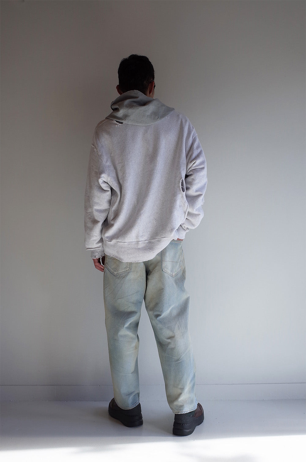 AGING SELVEDGE TAPERED 5P DENIM PANTS