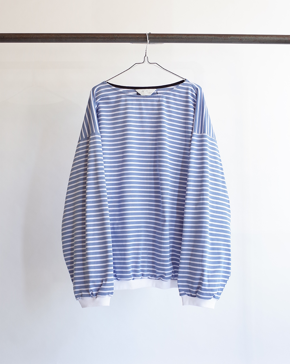 トップス ancellm BOAT NECK OVER LS BOAT NECK OVER LS(BLUEWHITE) – ANCELLM
