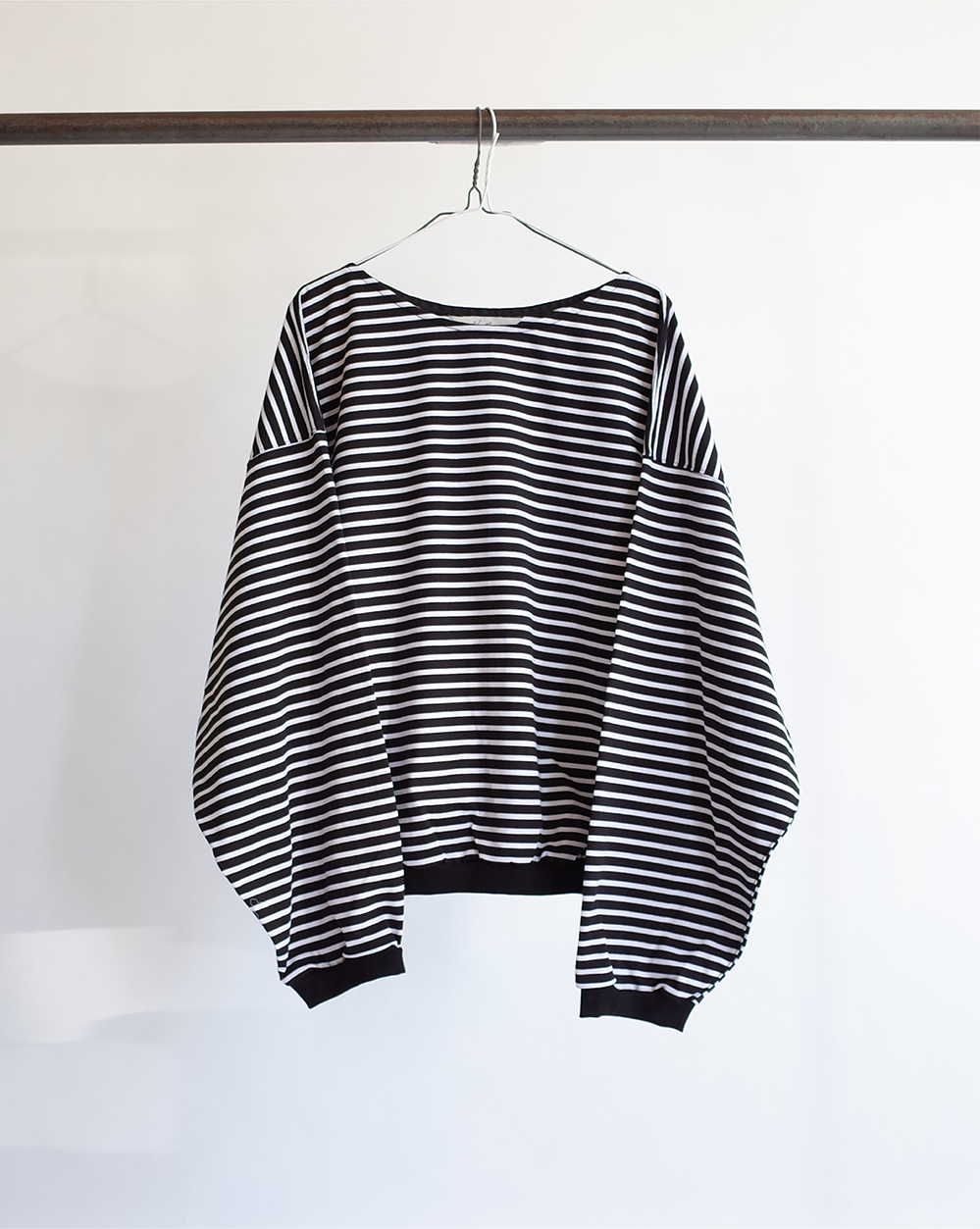 トップス ancellm BOAT NECK OVER LS BOAT NECK OVER LS(BLACKWHITE) – ANCELLM