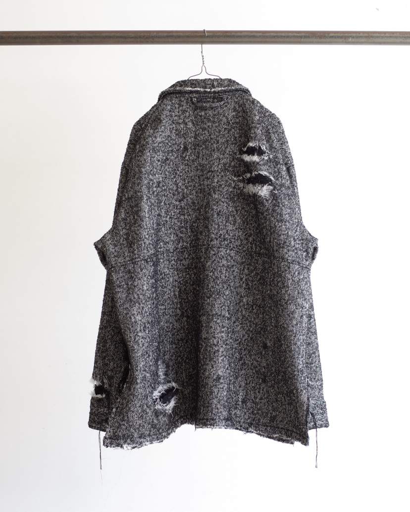 CRASH WOOL HERRINGBONE COVERALL