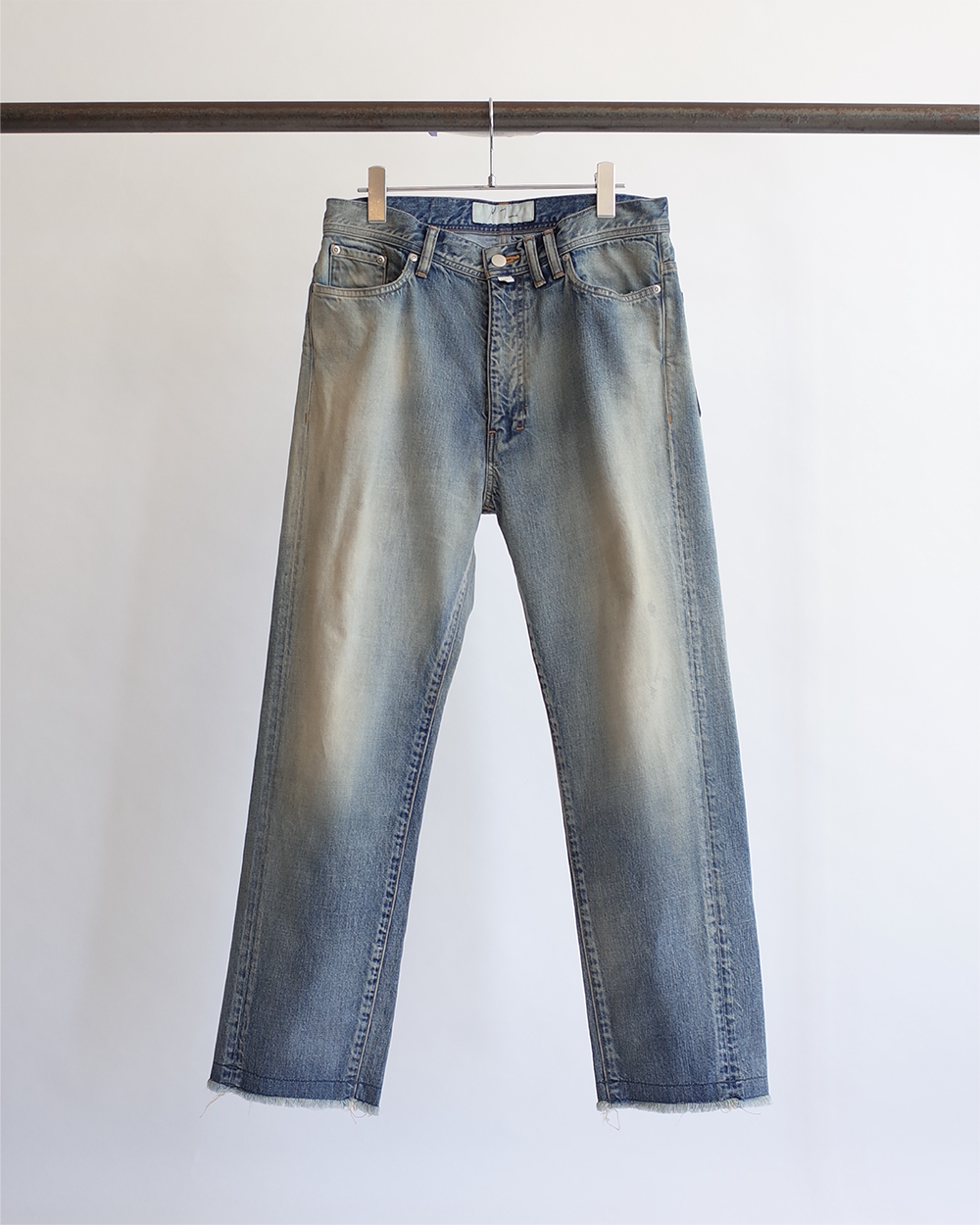 INDIGO STRAIGHT 5P DENIM PANTS – ANCELLM INDIGO STRAIGHT 5P DENIM PANTS – ANCELLM