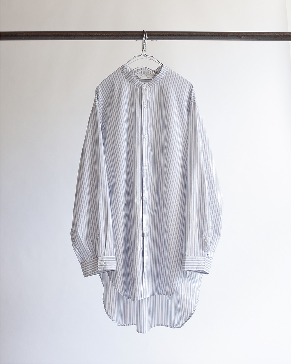 y&j様　No Collar Long Shirt NO COLLAR LONG SHIRT (WHITE) – ANCELLM