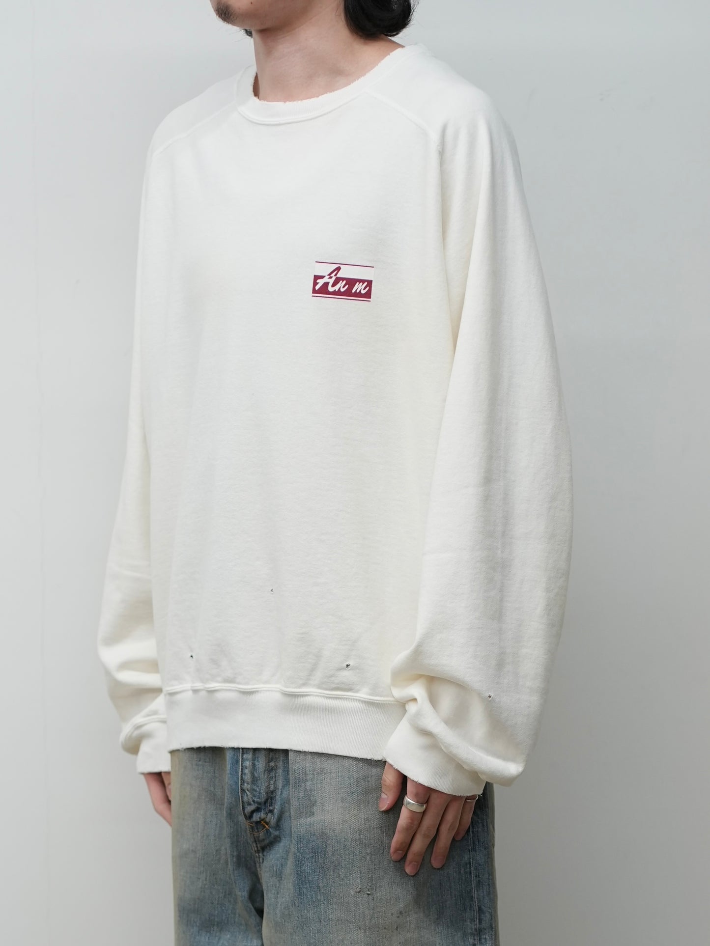 LIGHT LOOP SWEAT SHIRT(WHITE)