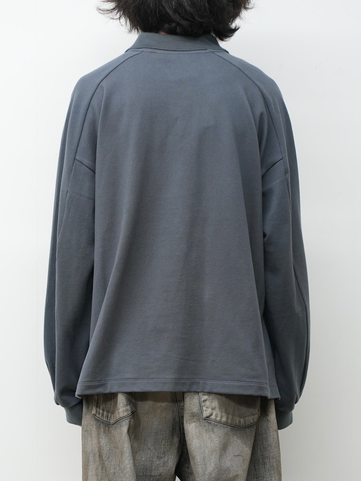 L/S POLO(GRAY)