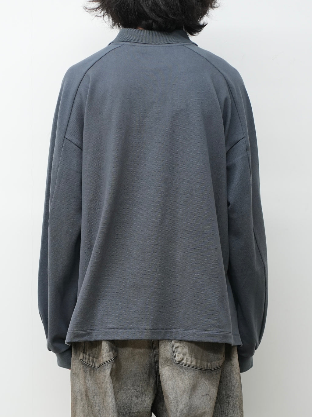 26SS ANCELLM L/S POLO GRAY サイズ2 L/S POLO(GRAY) – ANCELLM