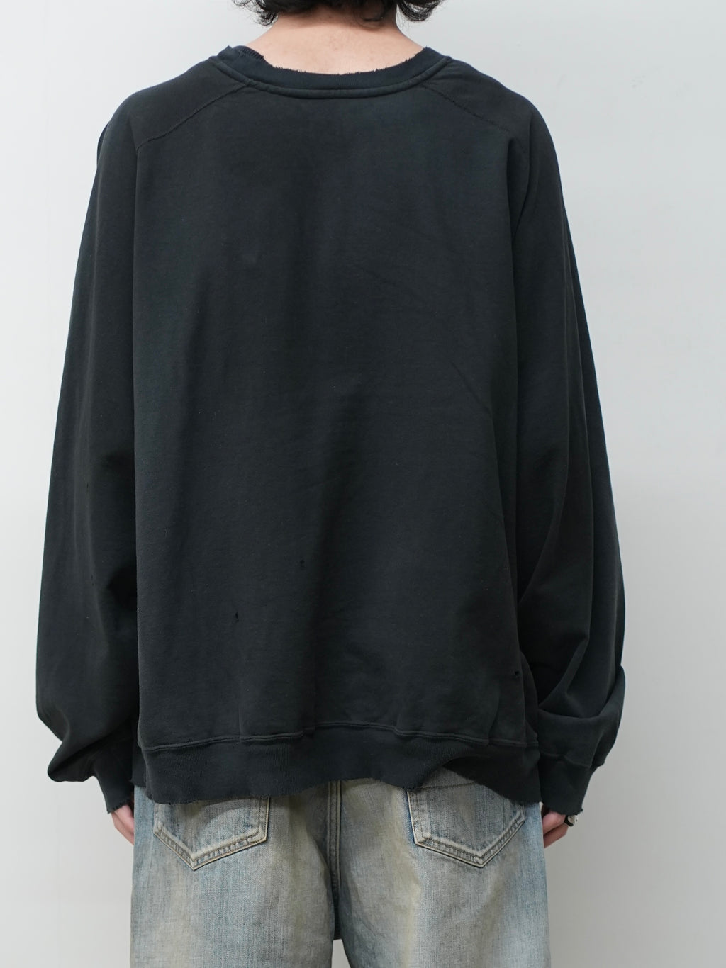 LIGHT LOOP SWEAT SHIRT(BLACK)