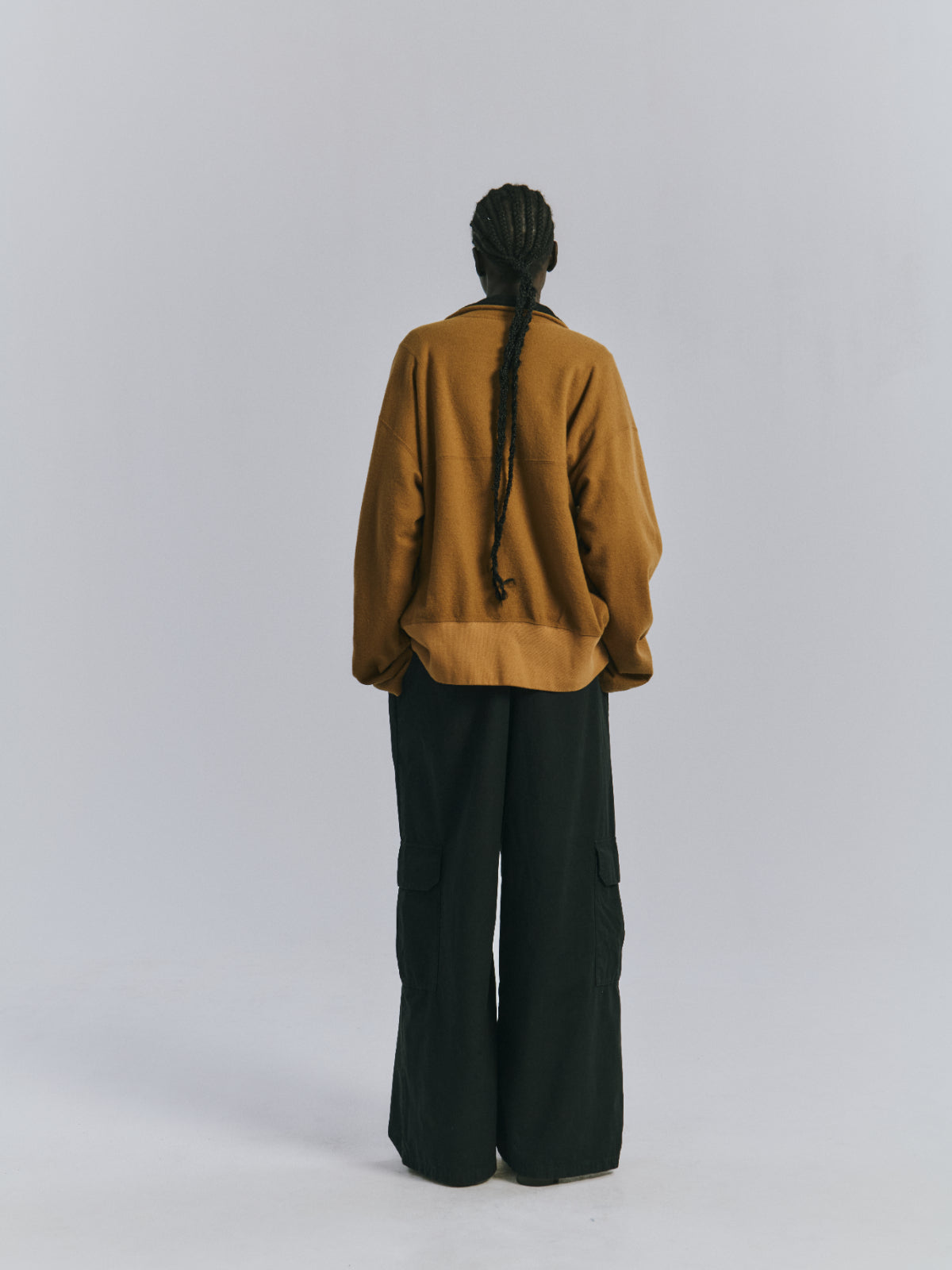 POPLIN CARGO PANTS(BLACK)