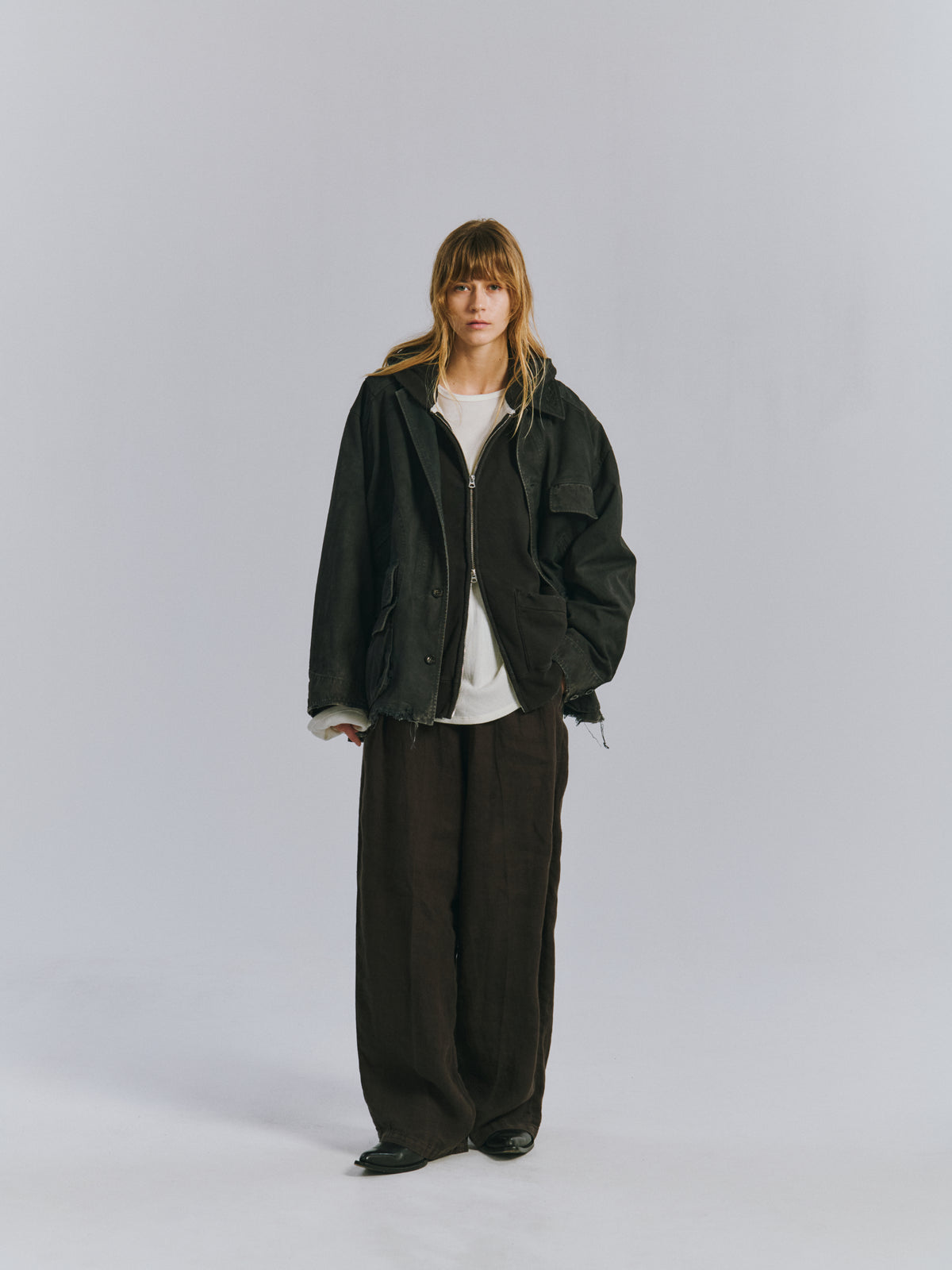 FINX HUNTING JACKET(G.WHITE)