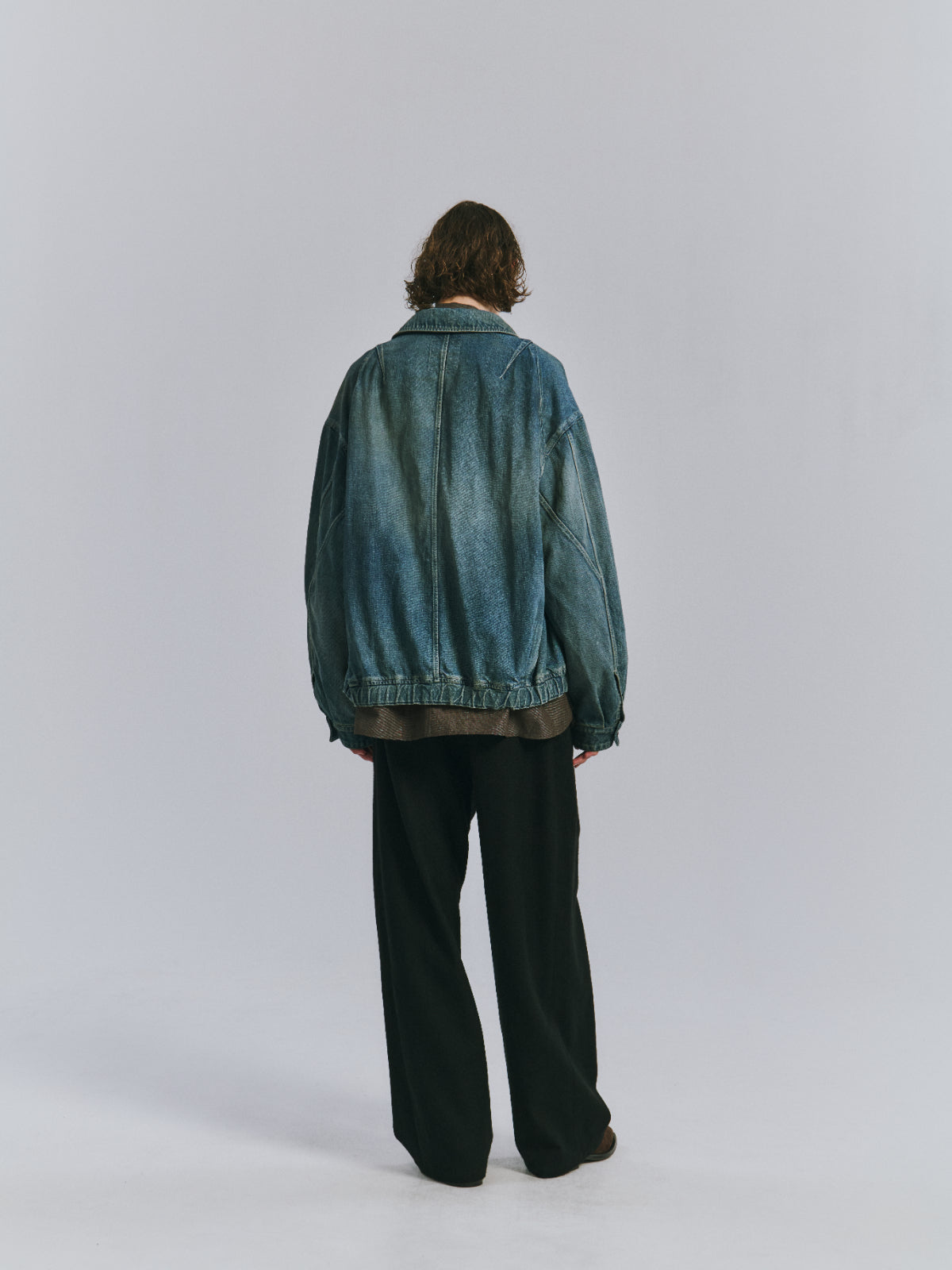 AGING DENIM TUCK JACKET(INDIGO)