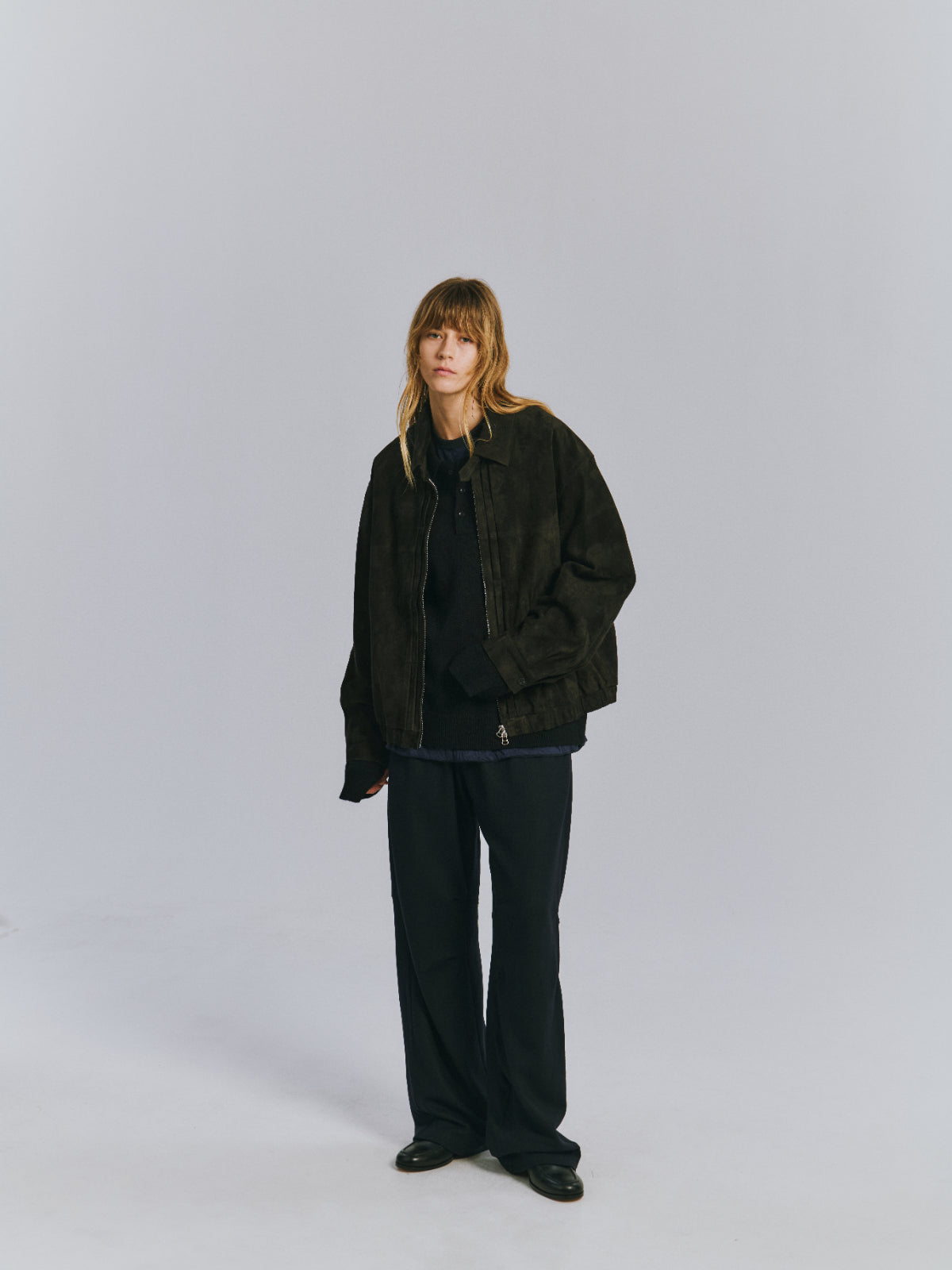 GEEP TUCK JACKET(BLACK)