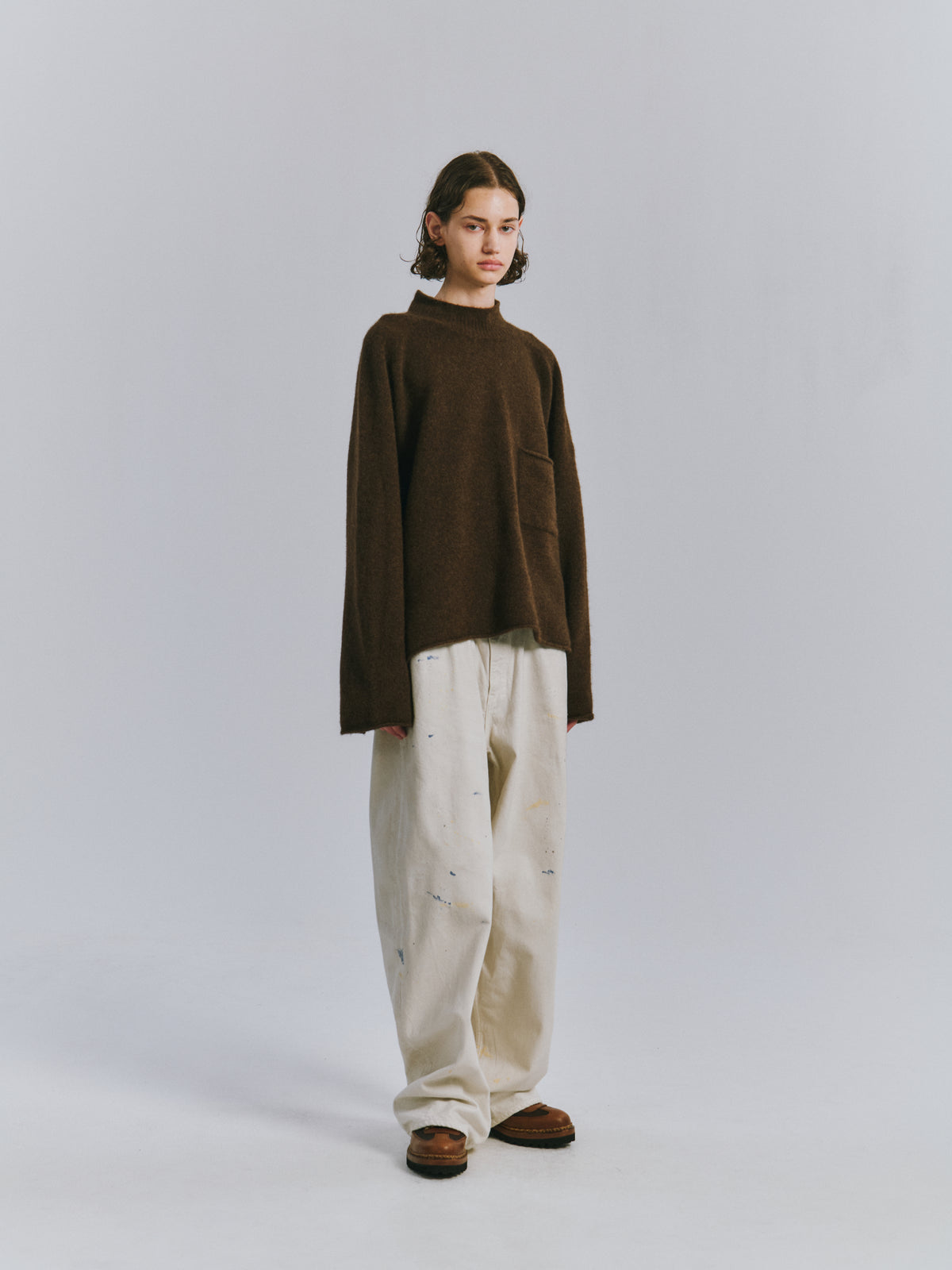 ROLLNECK LS KNIT(BLACK)