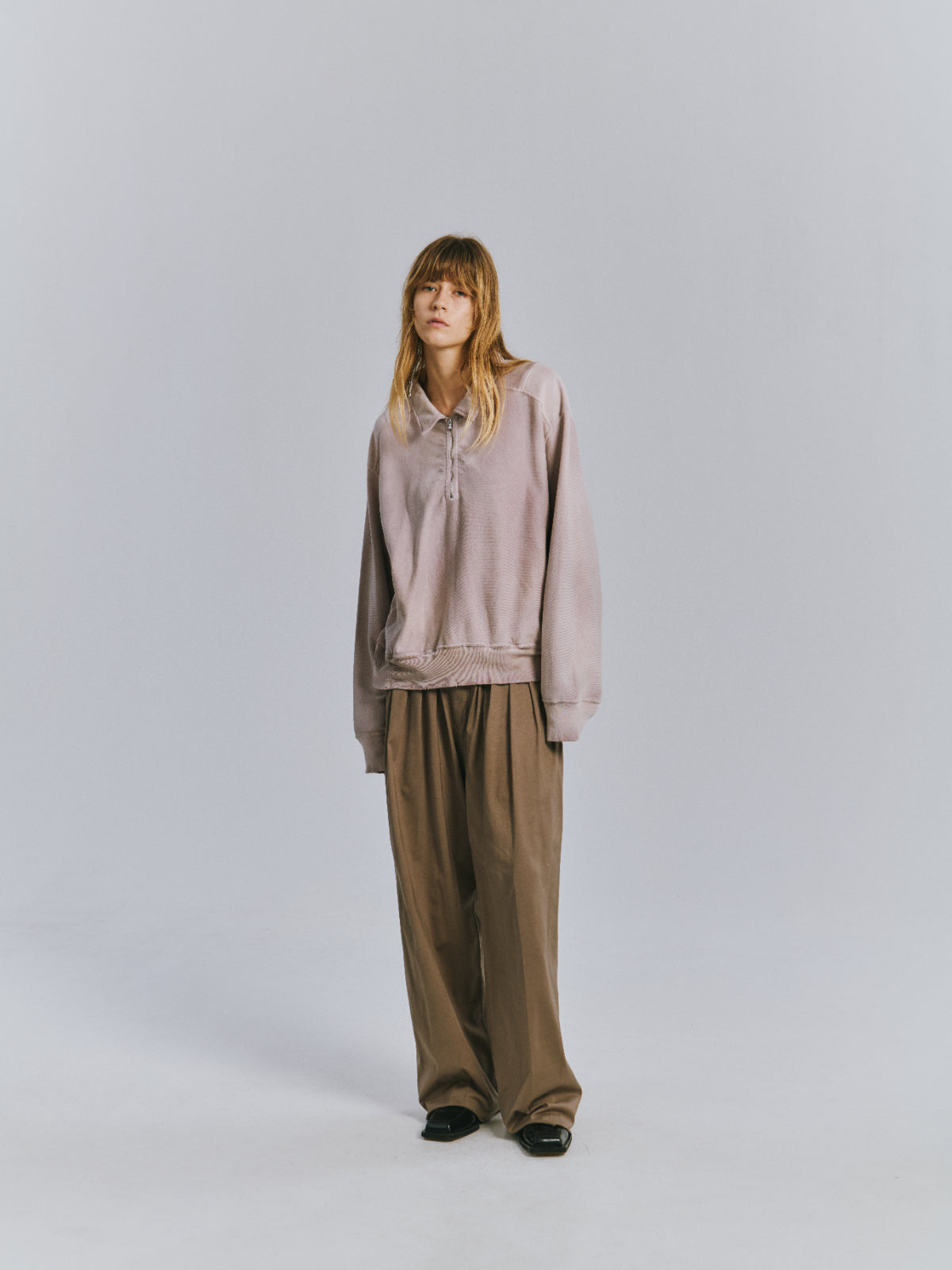 CUT GATHER EASY PANTS(BEIGE)