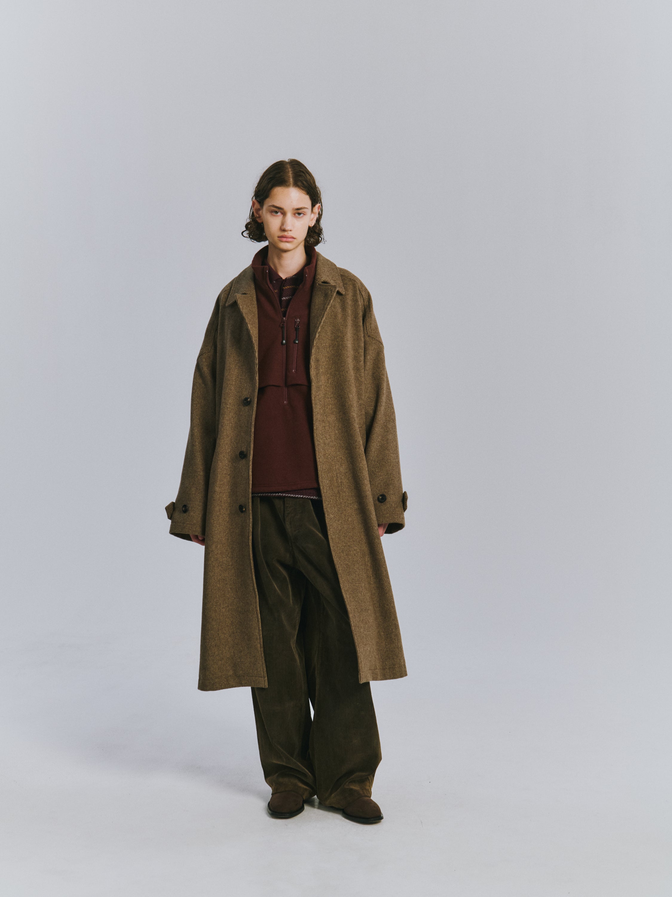 WOOL BLANKET BALMACAAN COAT(BEIGE) – ANCELLM