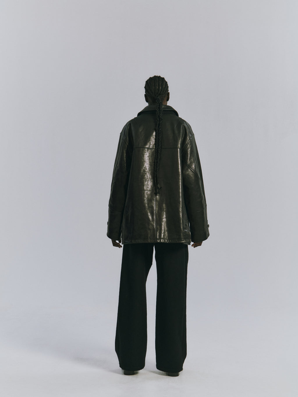 H.L HALF COAT(BROWN)