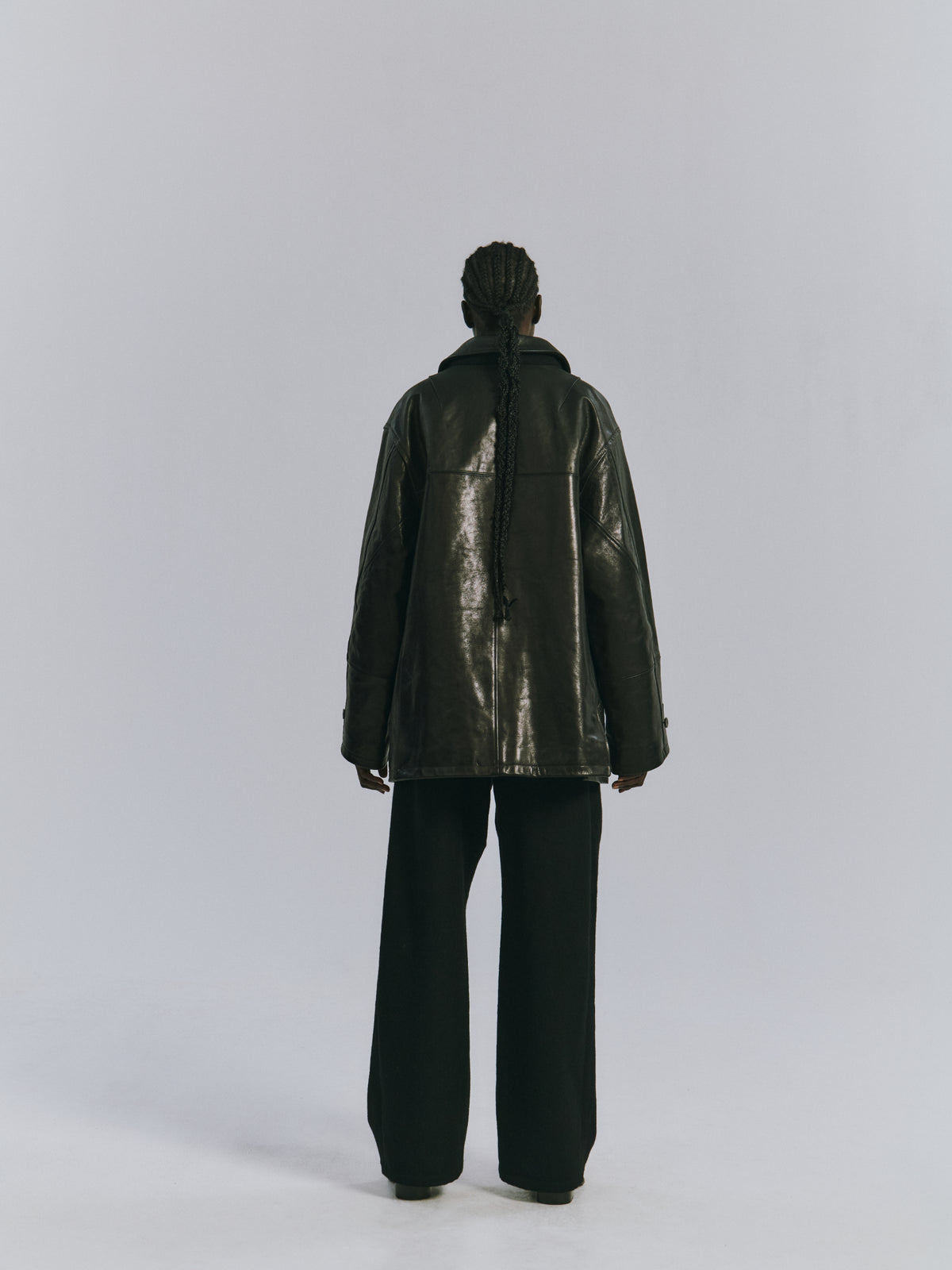 H.L HALF COAT(BLACK)