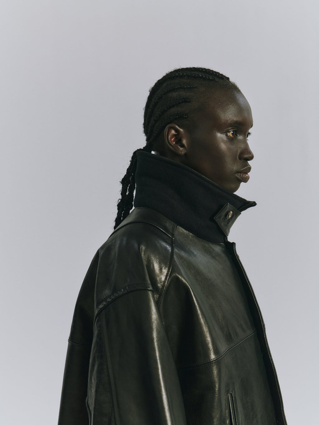 H.L HALF COAT(BLACK)