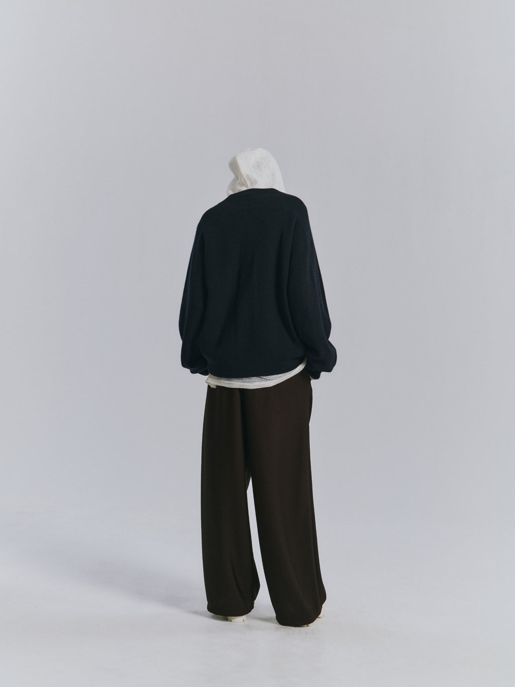 FULL ZIPPED KNIT CARDIGAN(NAVY)