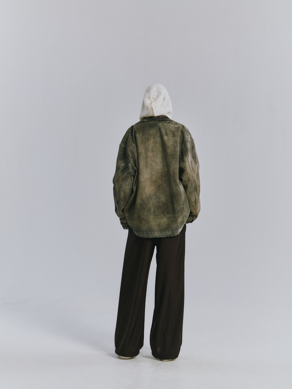 HERRINGBONE WORK SHIRT(M.GREEN)
