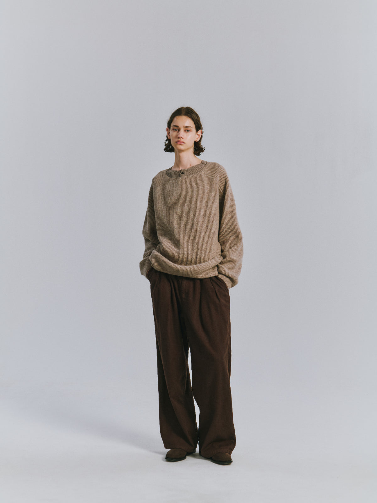 TUCK IN KNIT(BEIGE) – ANCELLM